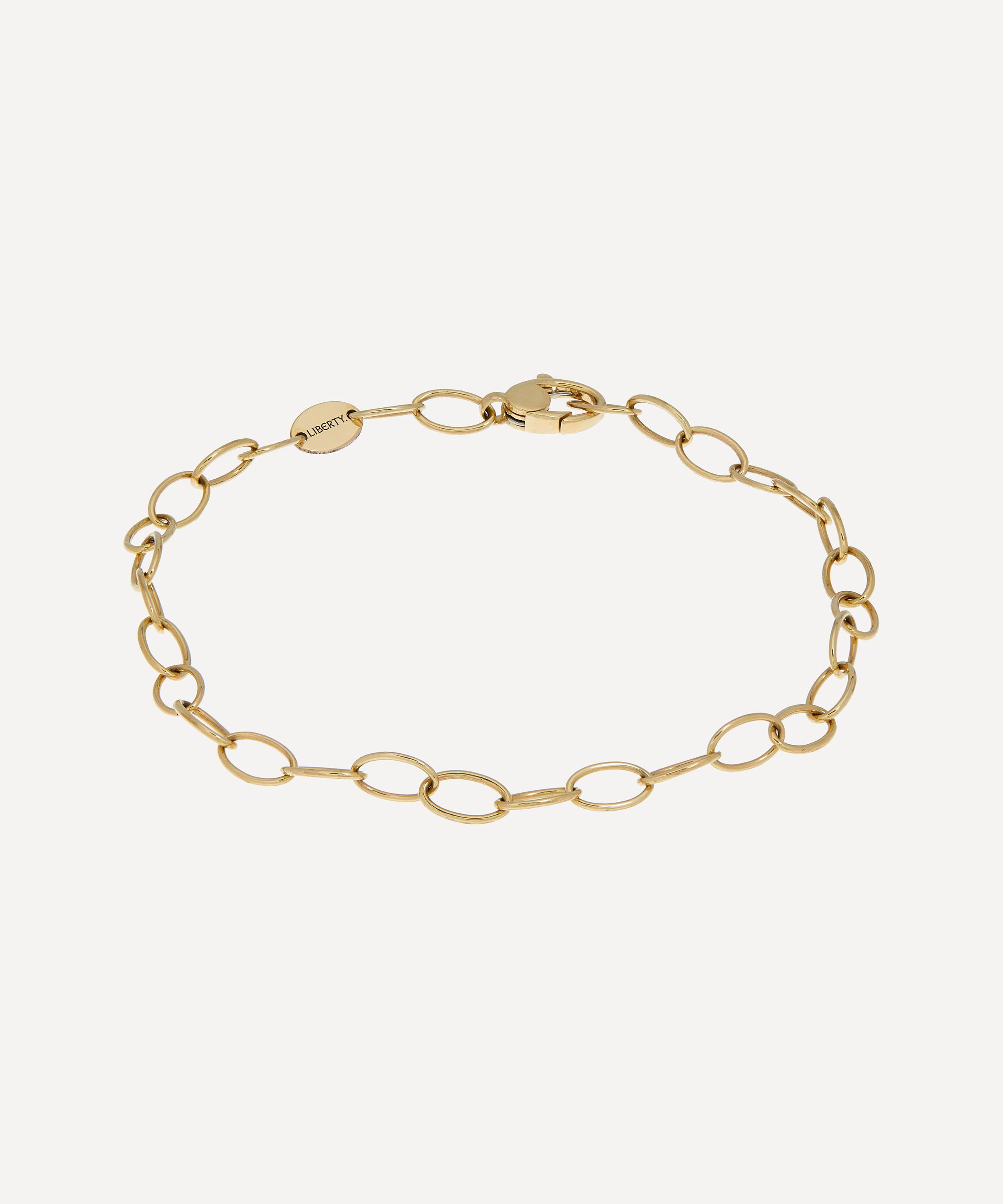 Liberty 9ct Gold Plain 19cm Link Chain Bracelet Luxury Christmas Gift / Present