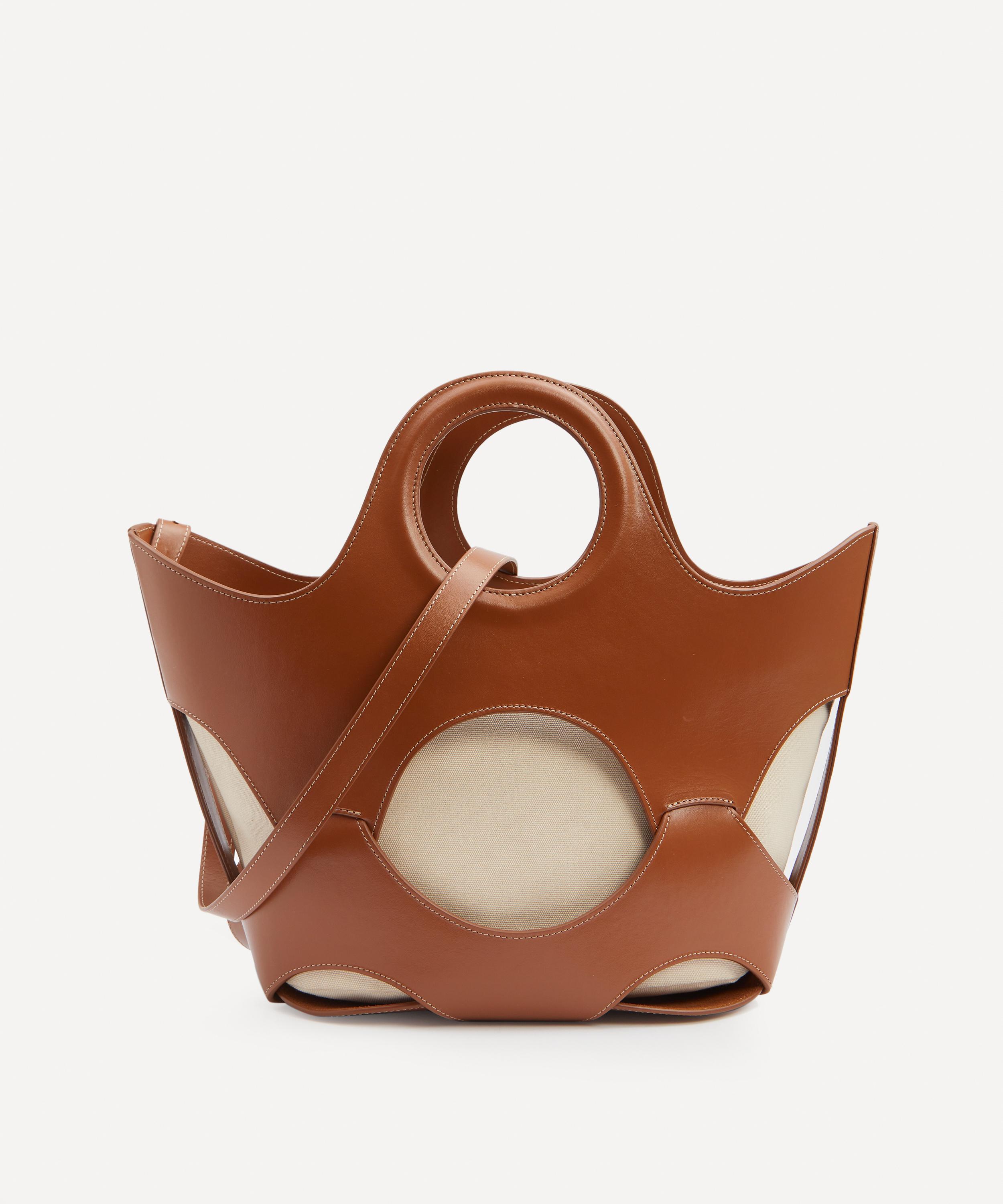 HEREU HEREU WOMEN'S ONADA CUT-OUT LEATHER TOTE BAG 