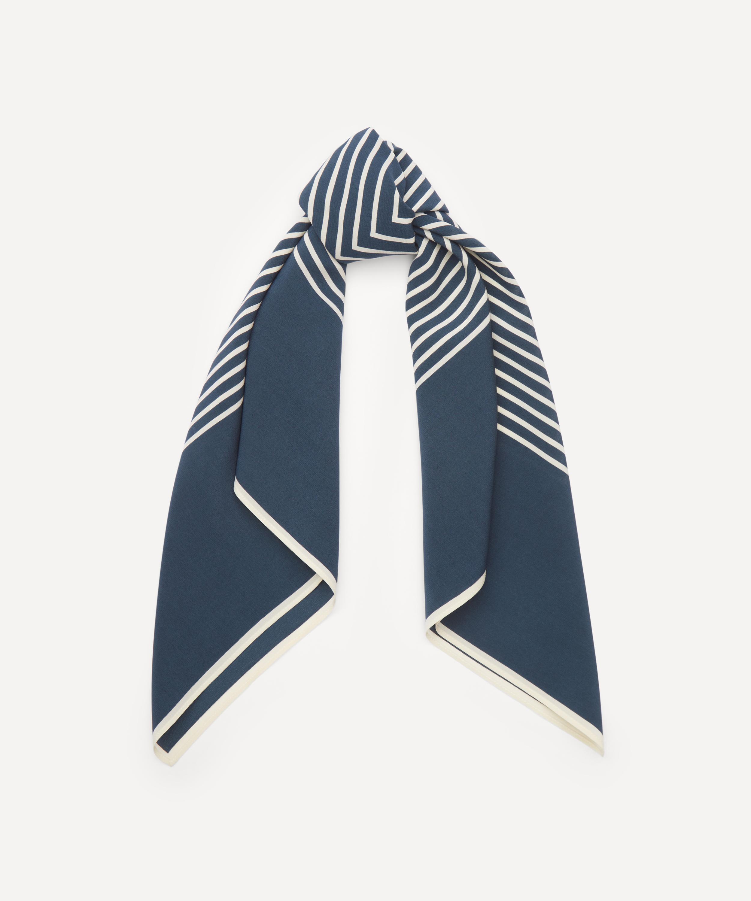 Totême Women's Centred Monogram Silk Scarf In Dusk