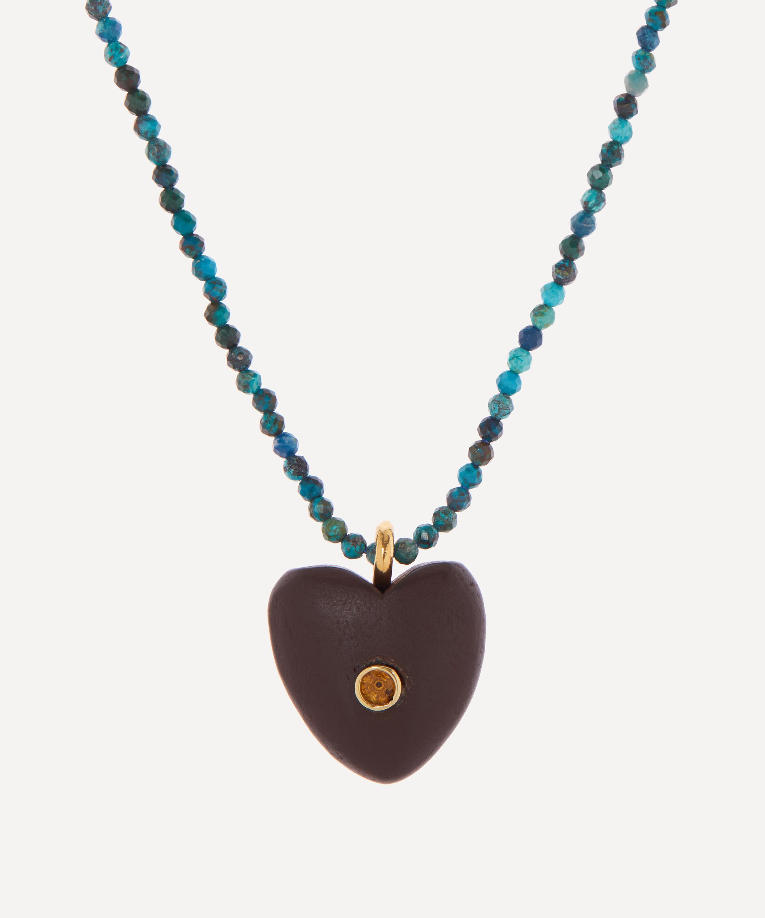 Shop Lizzie Fortunato Gold-plated Castello Bead Pendant Necklace
