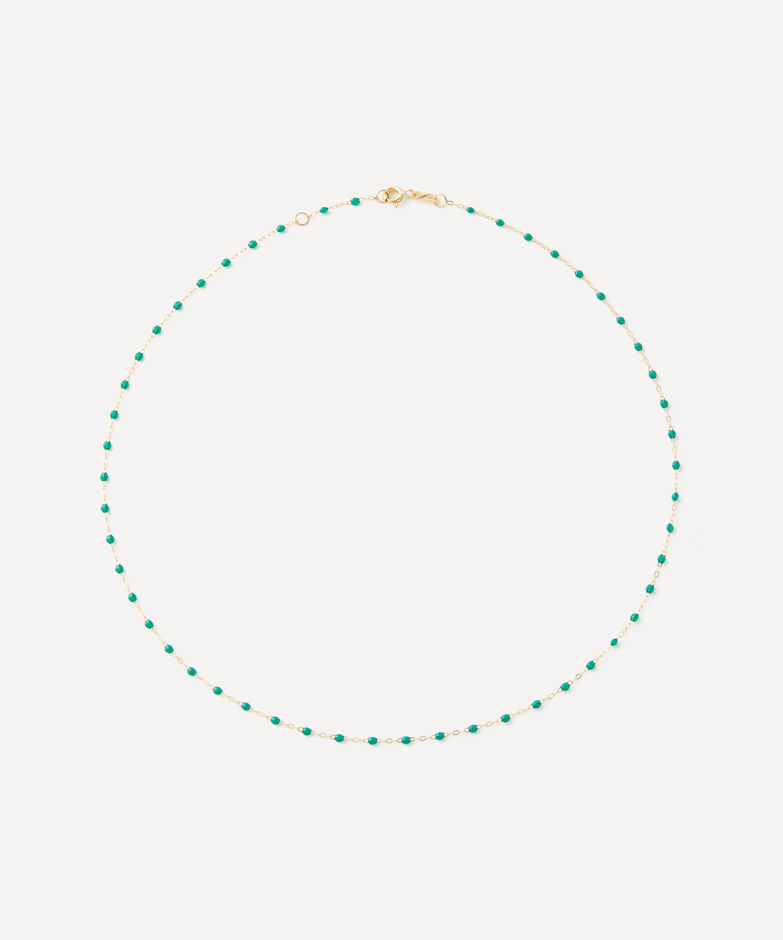 Gigi Clozeau 18ct Gold Classic Gigi Resin Bead Necklace