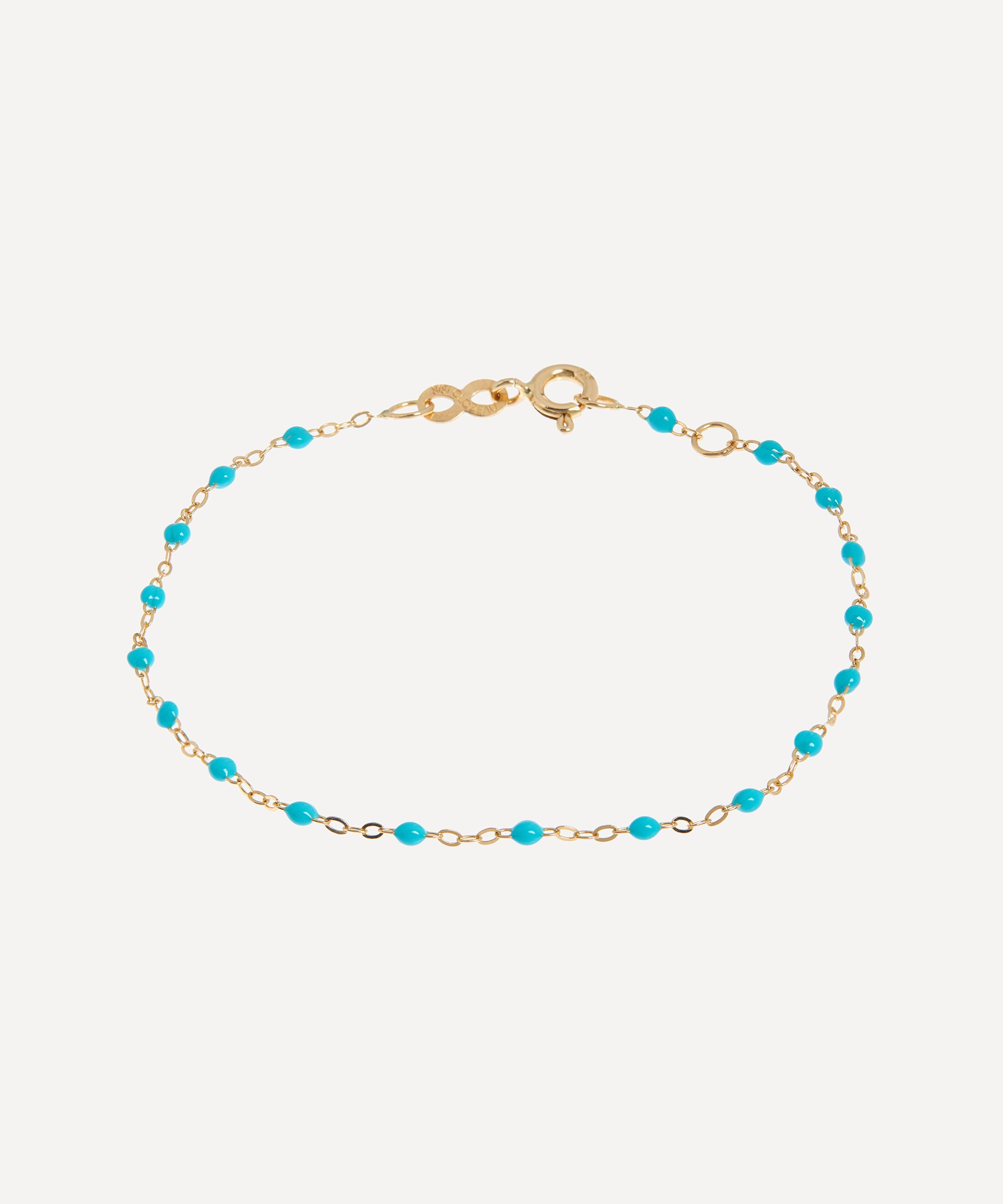 Gigi Clozeau 18ct Gold Classic Gigi Resin Bead Bracelet