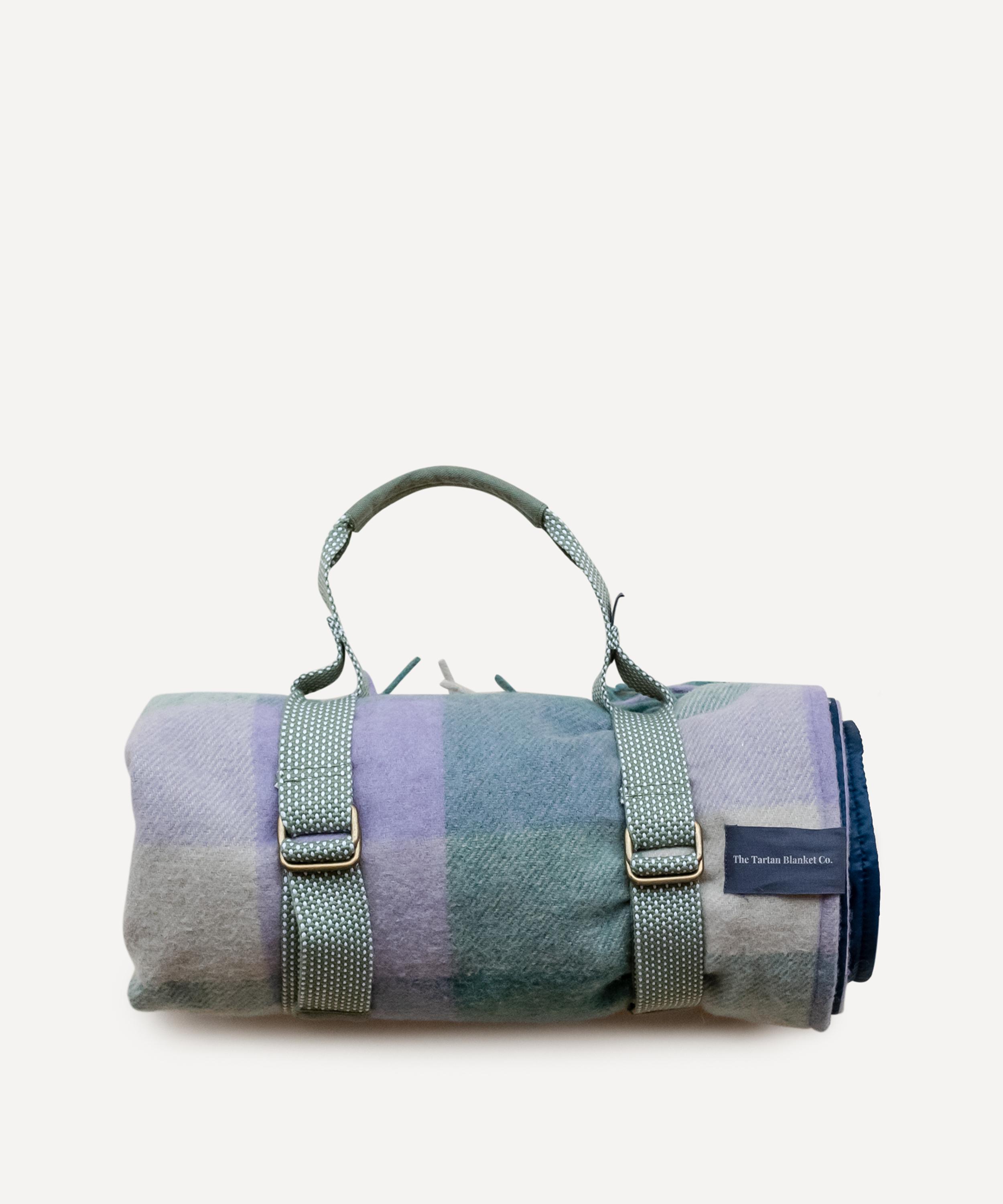 The Tartan Blanket Co. Thistle Meadow Check Recycled Wool Picnic Blanket