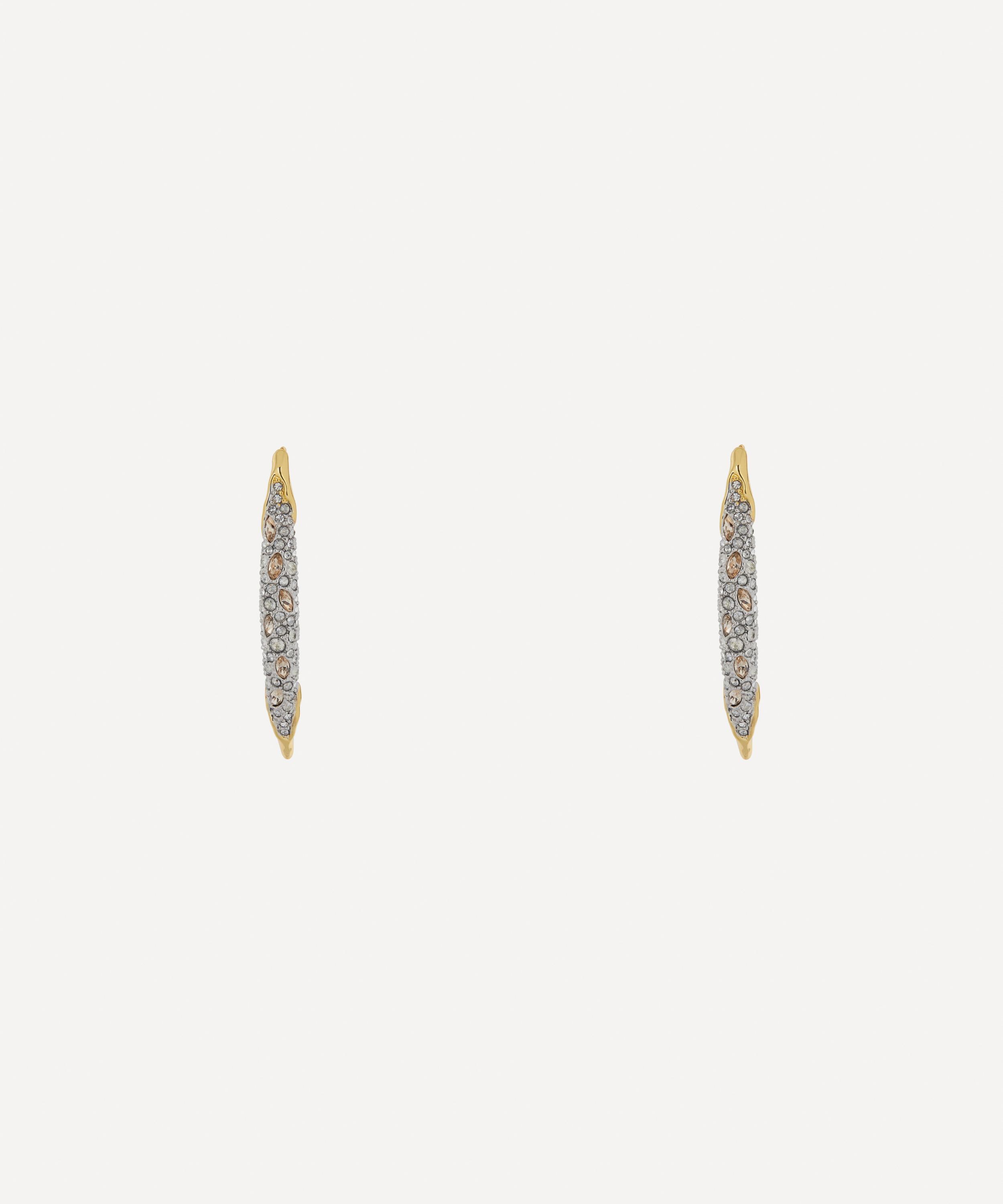 Alexis Bittar 14ct Gold-plated Solanales Crystal Spear Stud Earrings