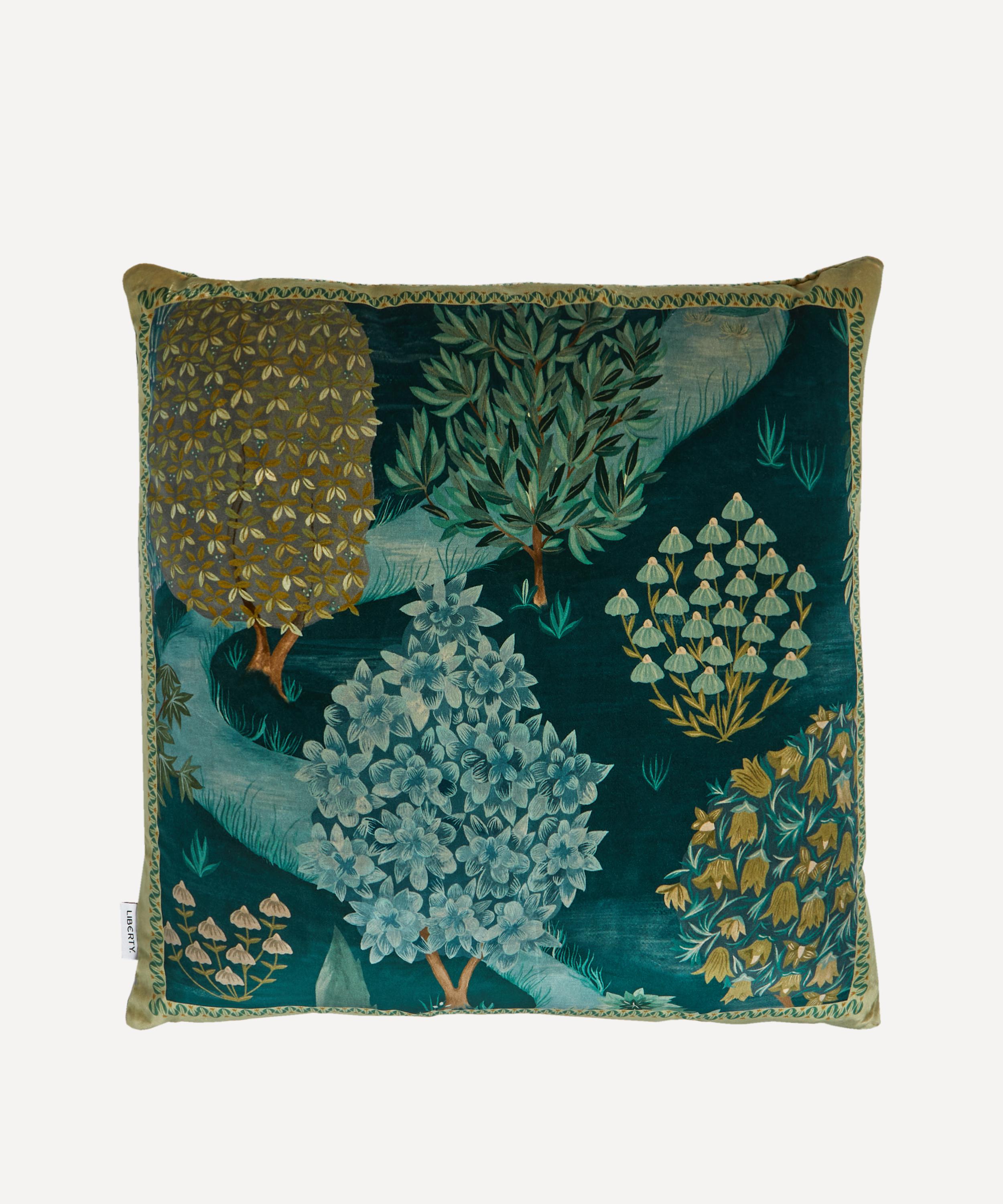 Shop Liberty Persian Garden Square Velvet Cushion