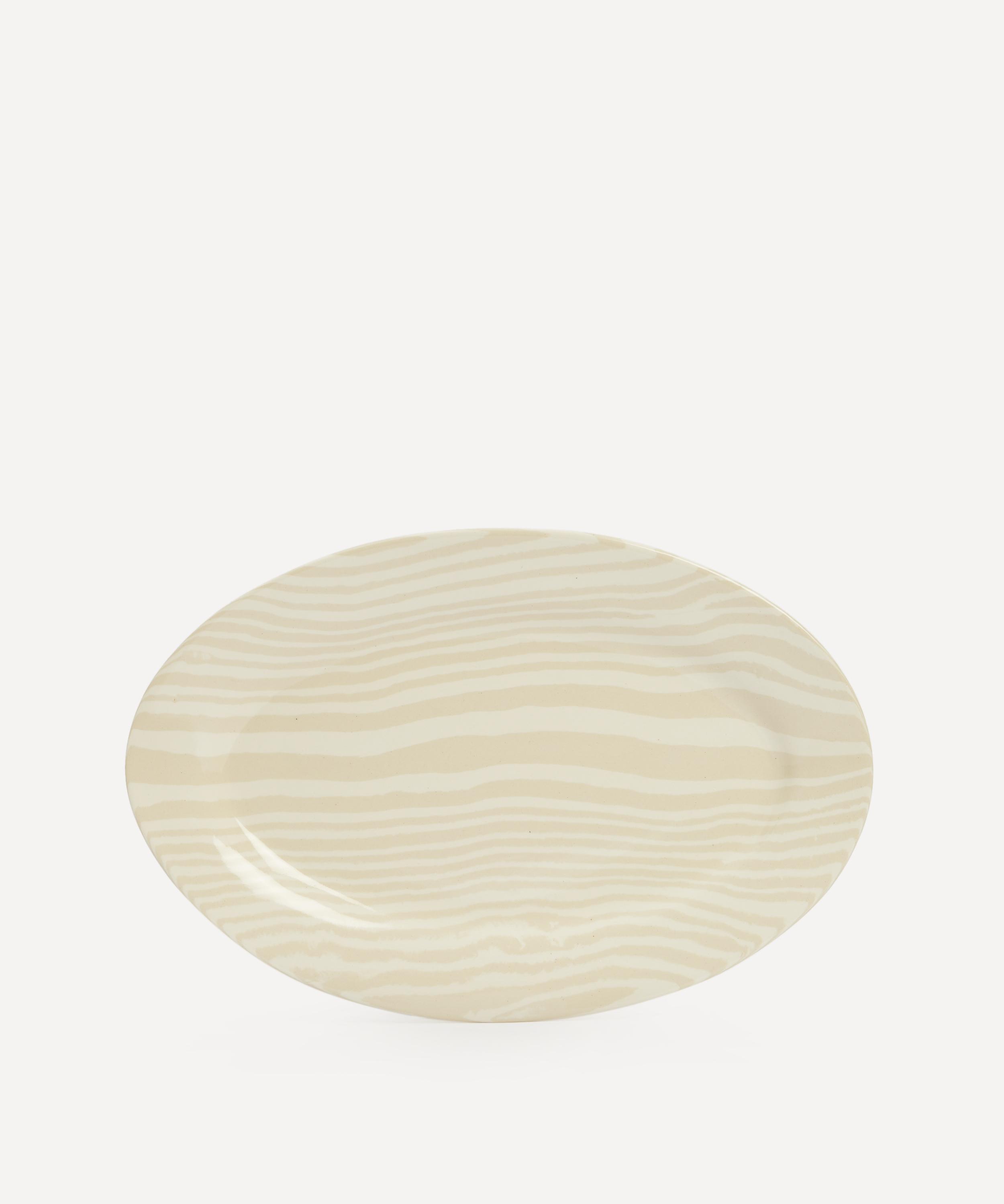 HENRY HOLLAND STUDIO HENRY HOLLAND STUDIO WHITE ON WHITE LARGE PLATTER 
