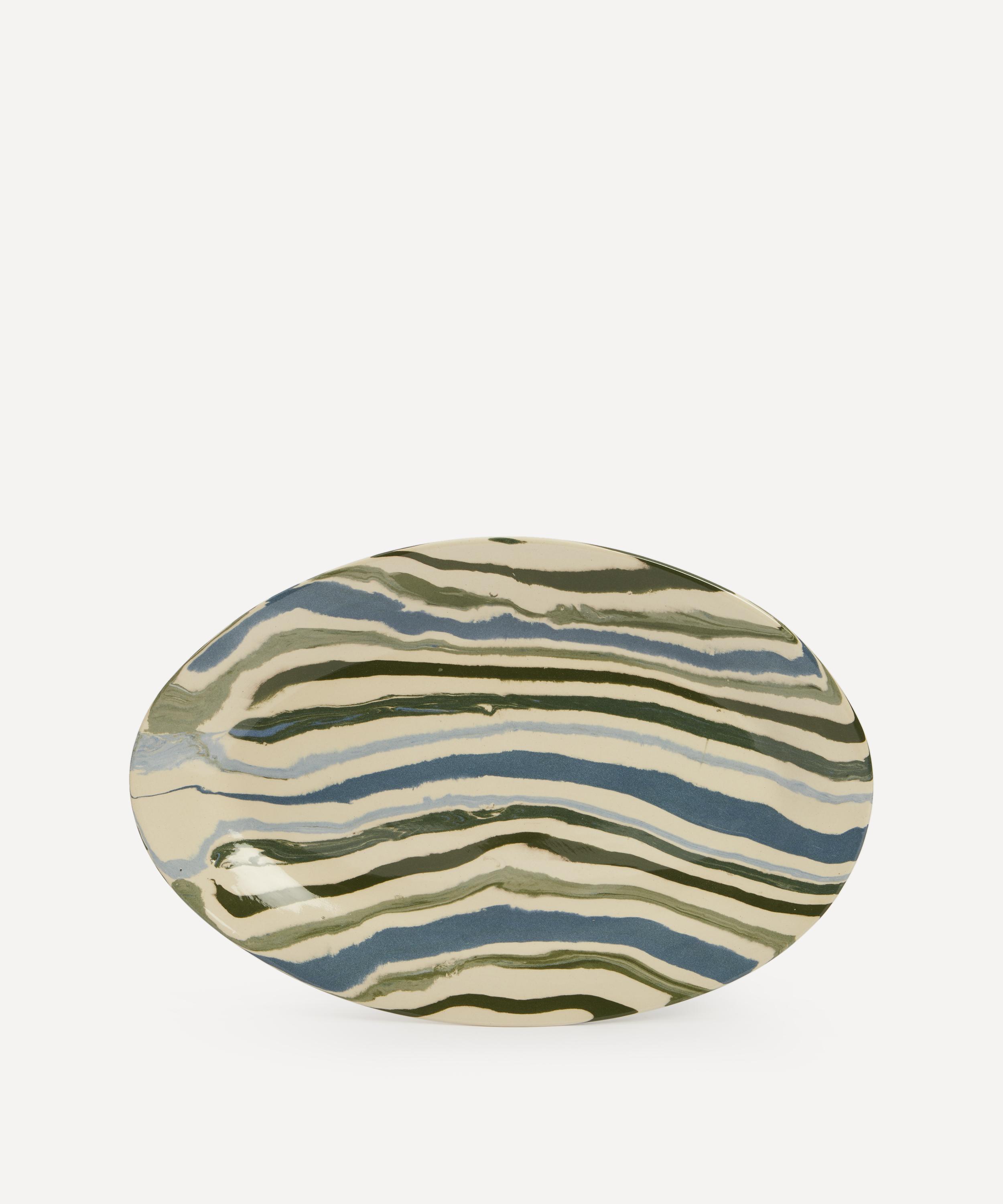 Henry Holland Studio Green White And Blue Large Platter