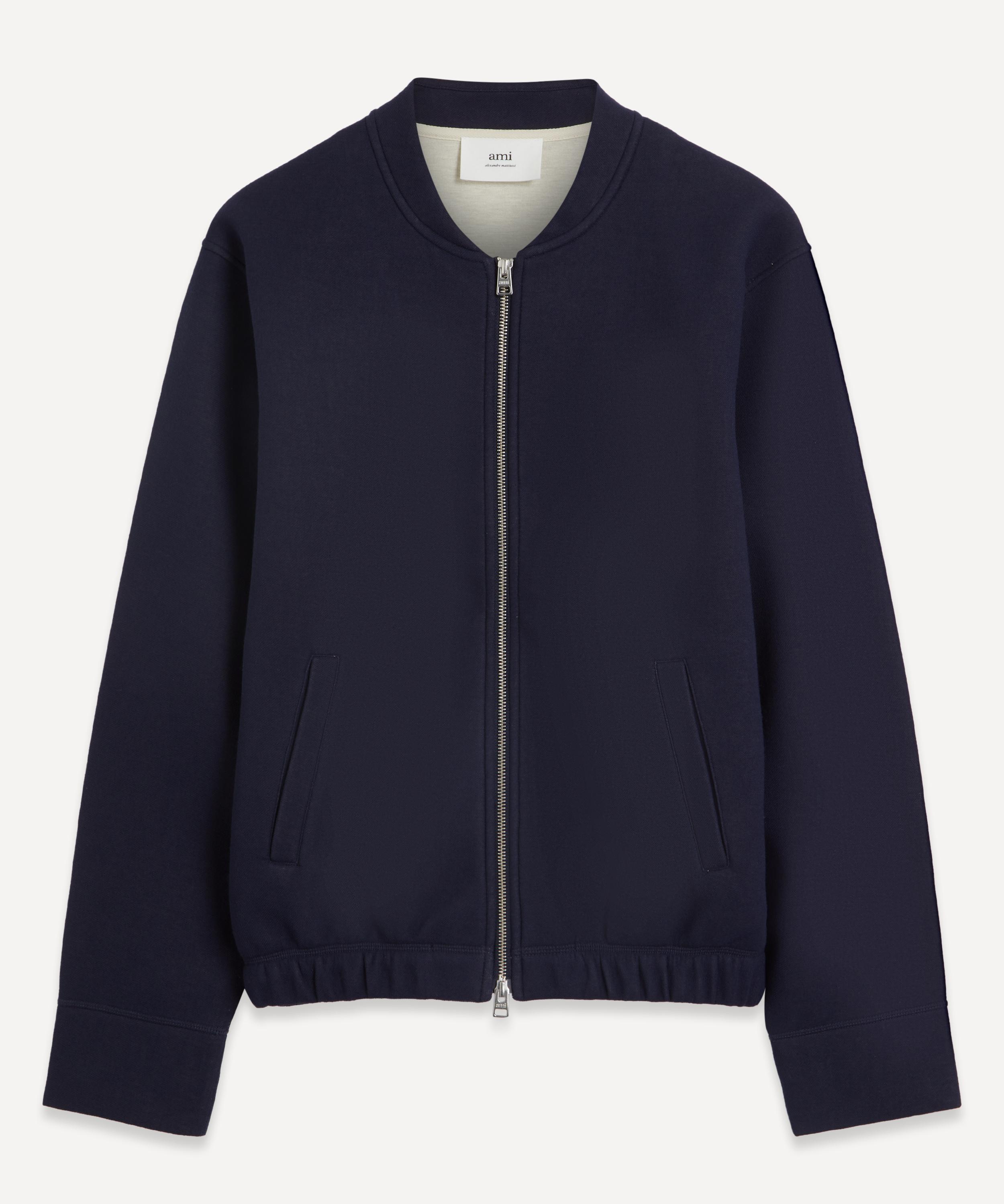 Shop Ami Alexandre Mattiussi Ami Mens Zipped Bomber Jacket