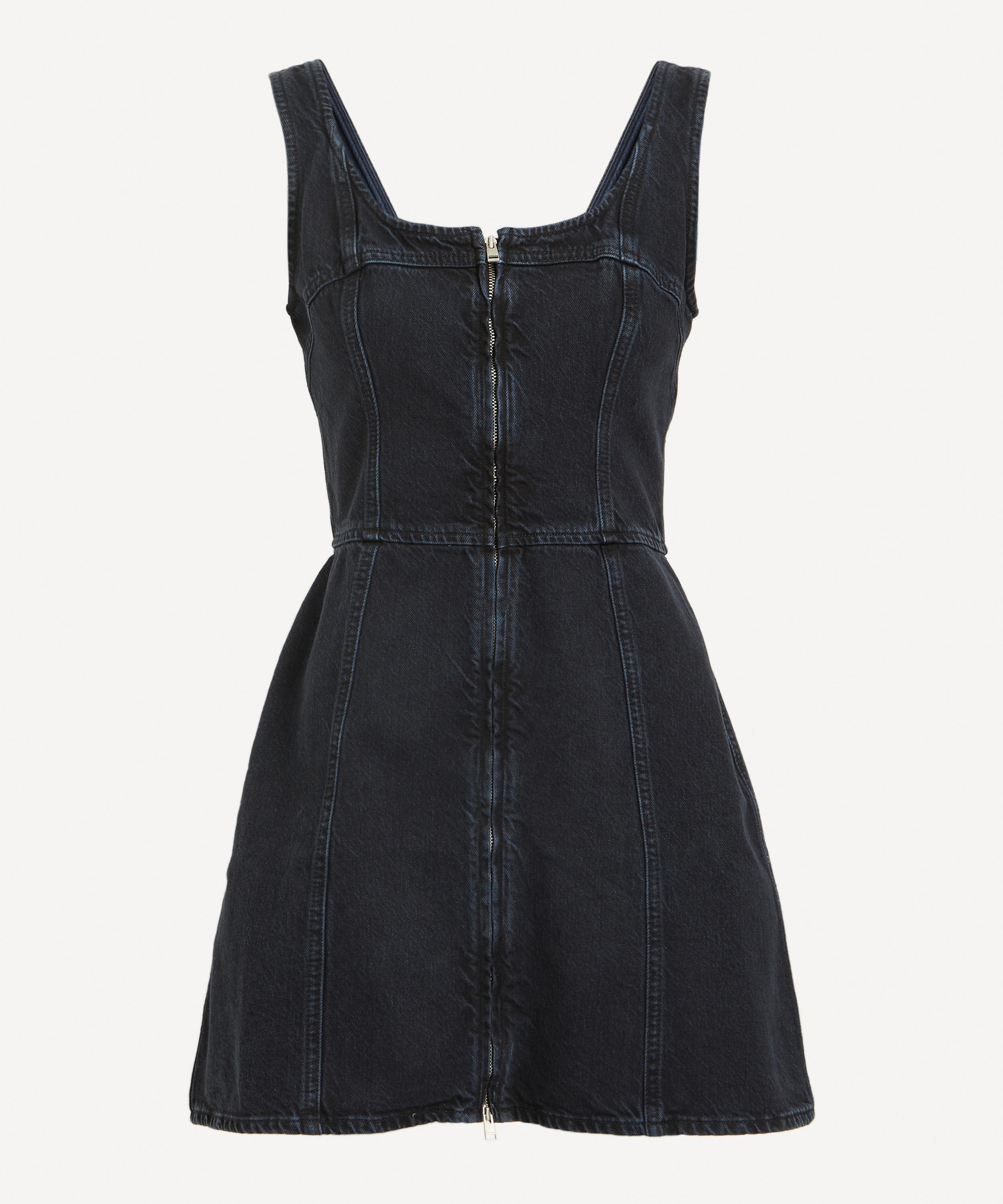 FRAME FRAME WOMEN'S DENIM BUSTIER MINI-DRESS 