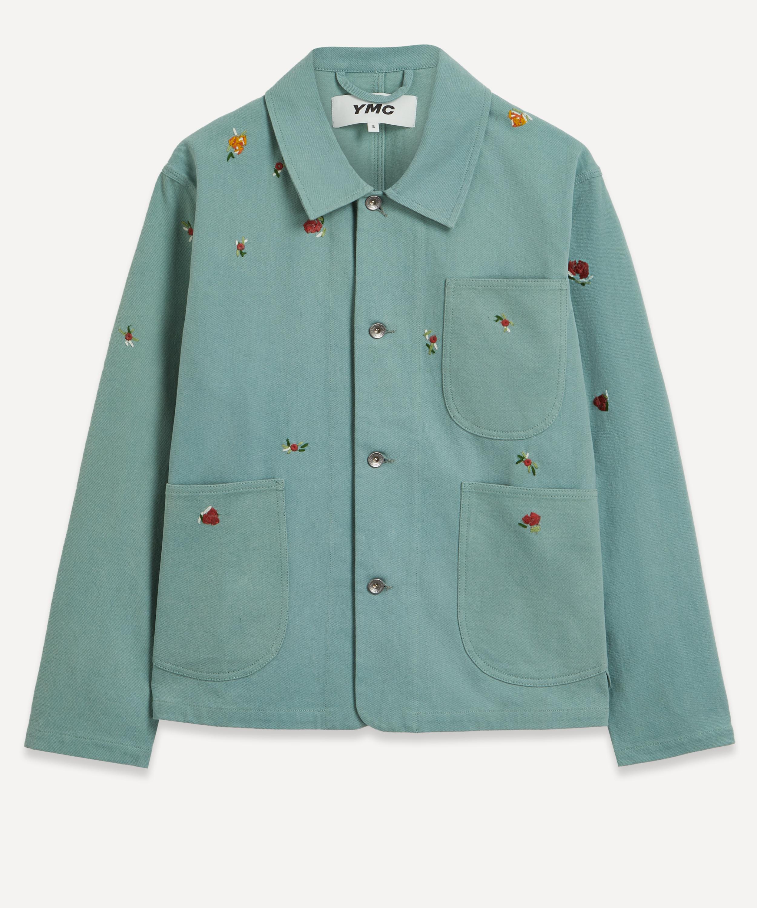 Ymc You Must Create Ymc Mens Floral-embroidered Labour Chore Jacket
