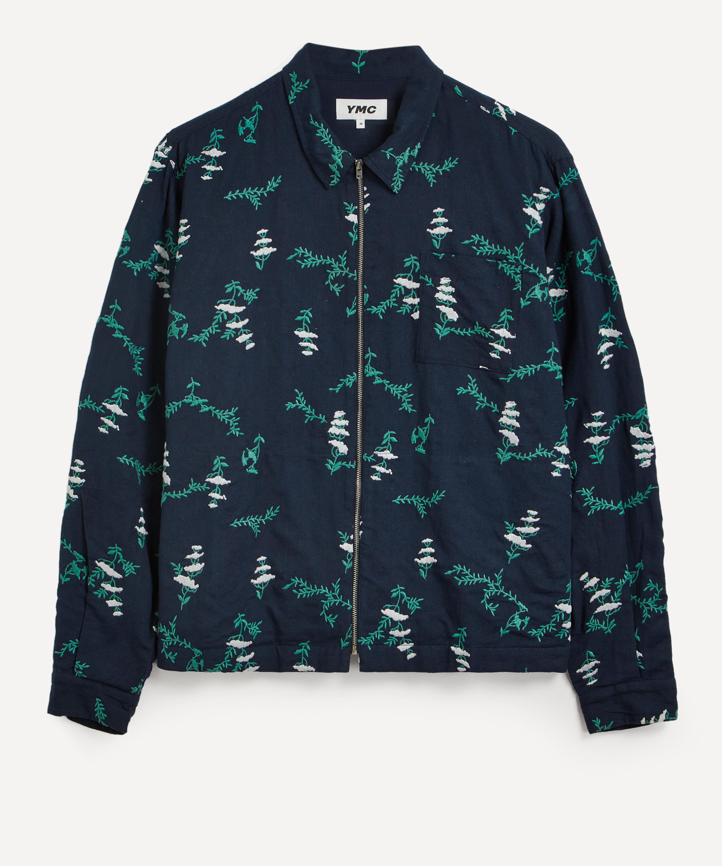 Ymc You Must Create Ymc Mens Bowie Floral Embroidered Overshirt