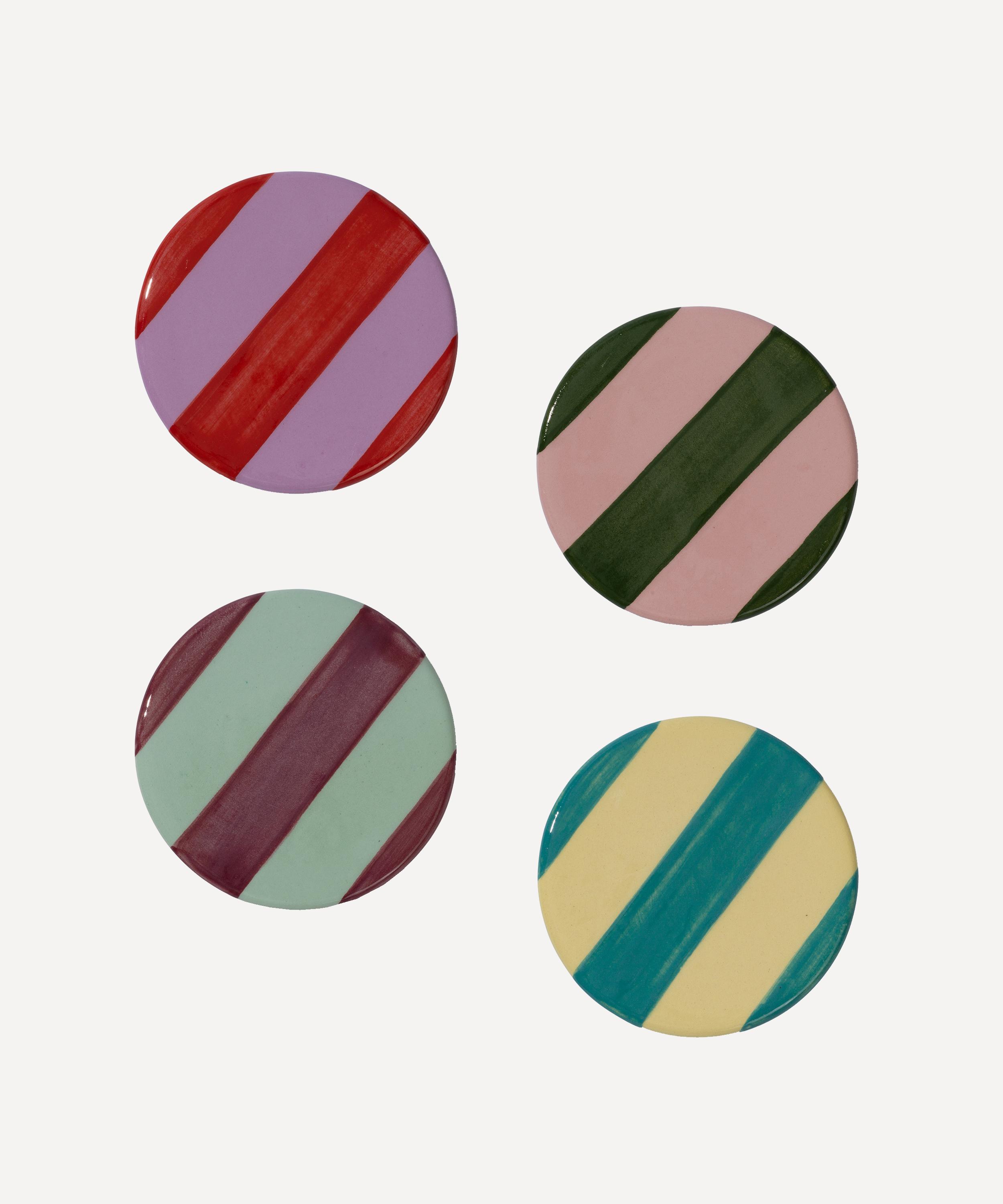 Vaisselle Berlingot Stripe Coasters Set Of 4