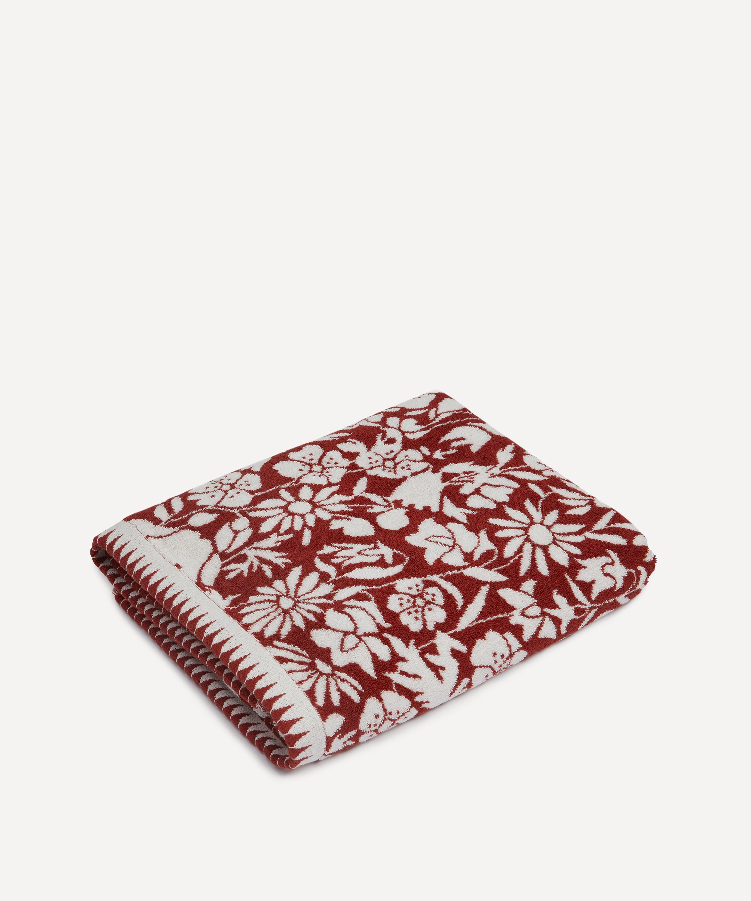 Shop Liberty Poppy Dawn Bath Sheet 90x150cm