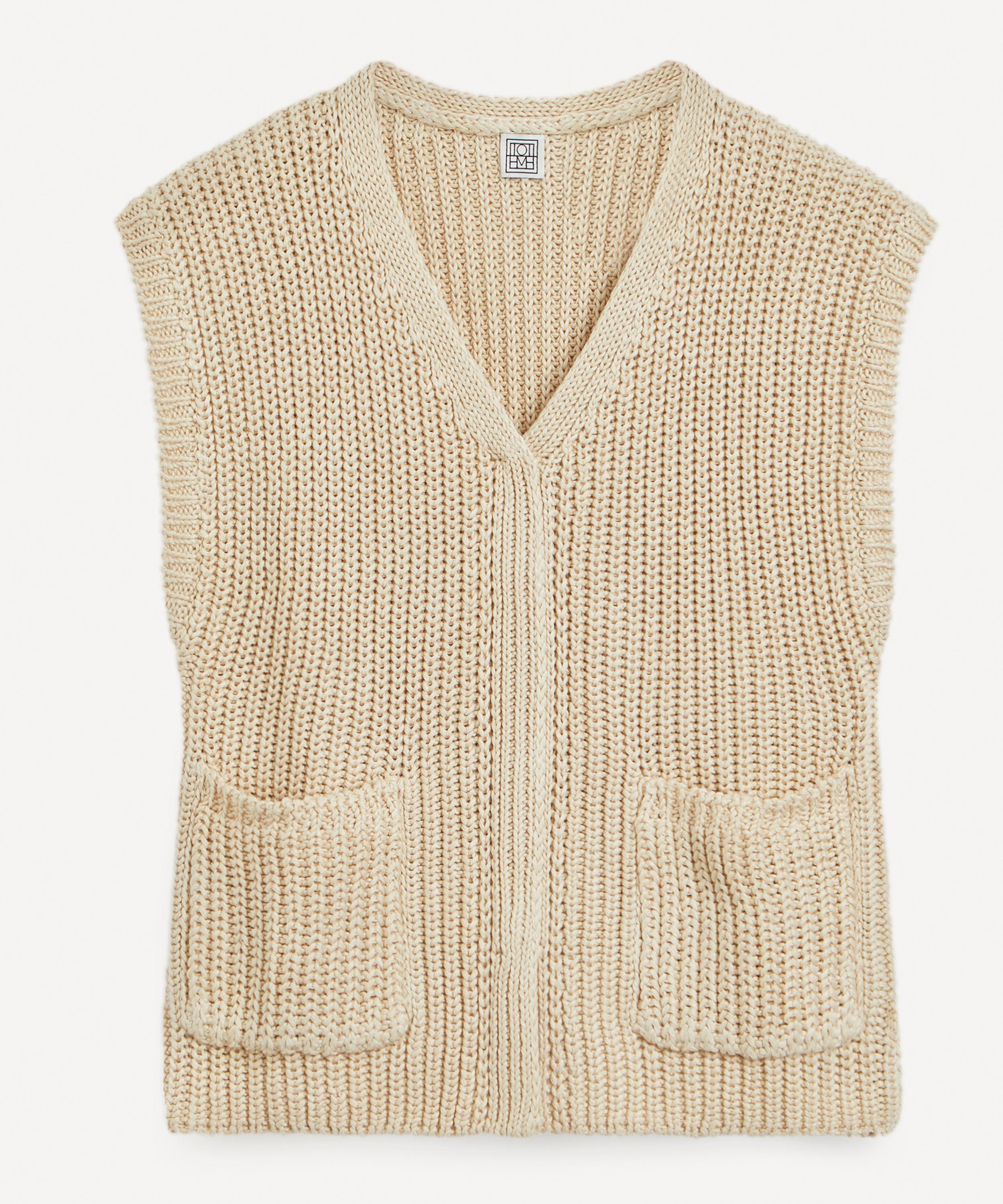Shop Totême Toteme Women's Linen Cotton Vest