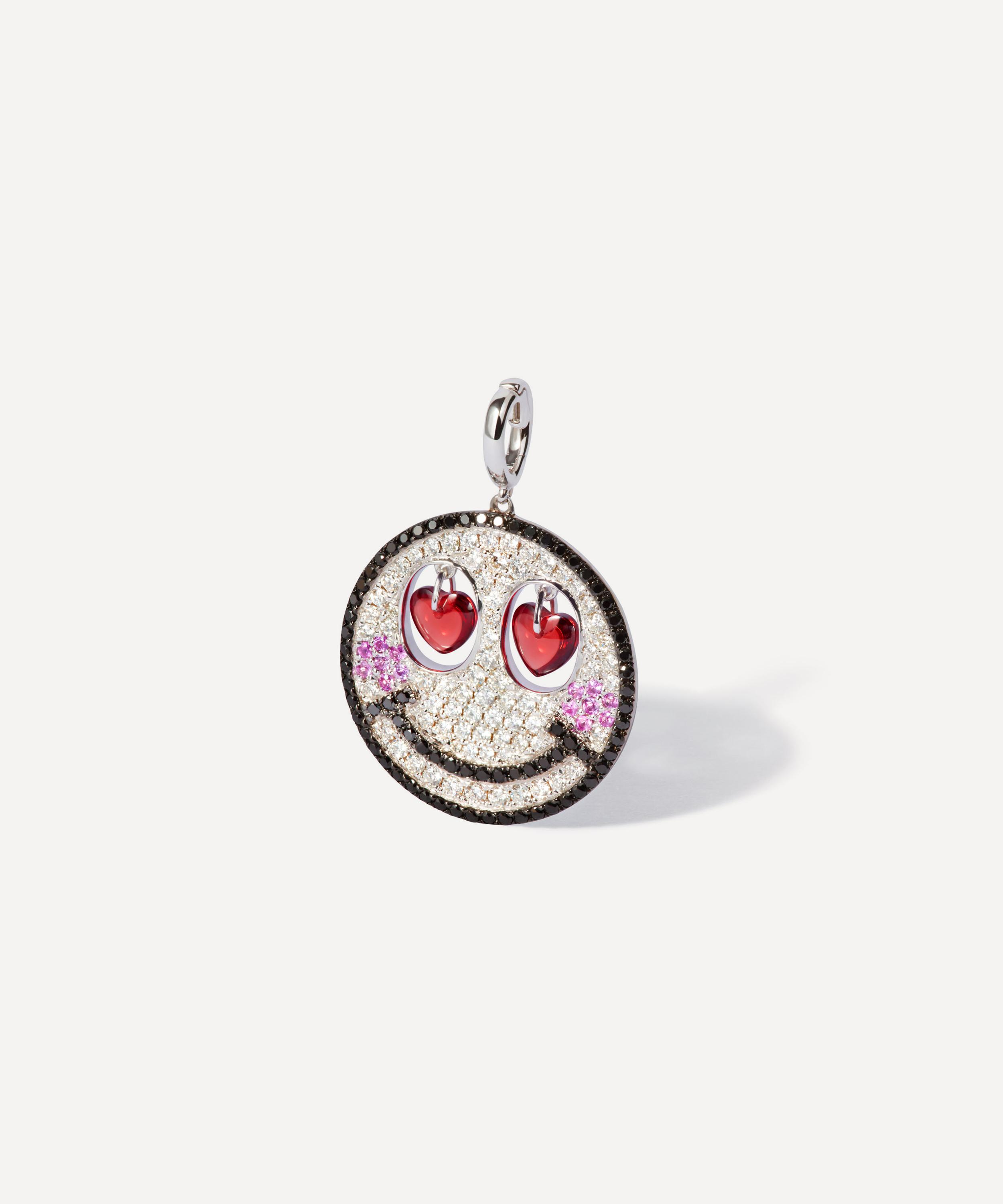 Annoushka 18ct White Gold Mythology Cupid Happy Face Charm