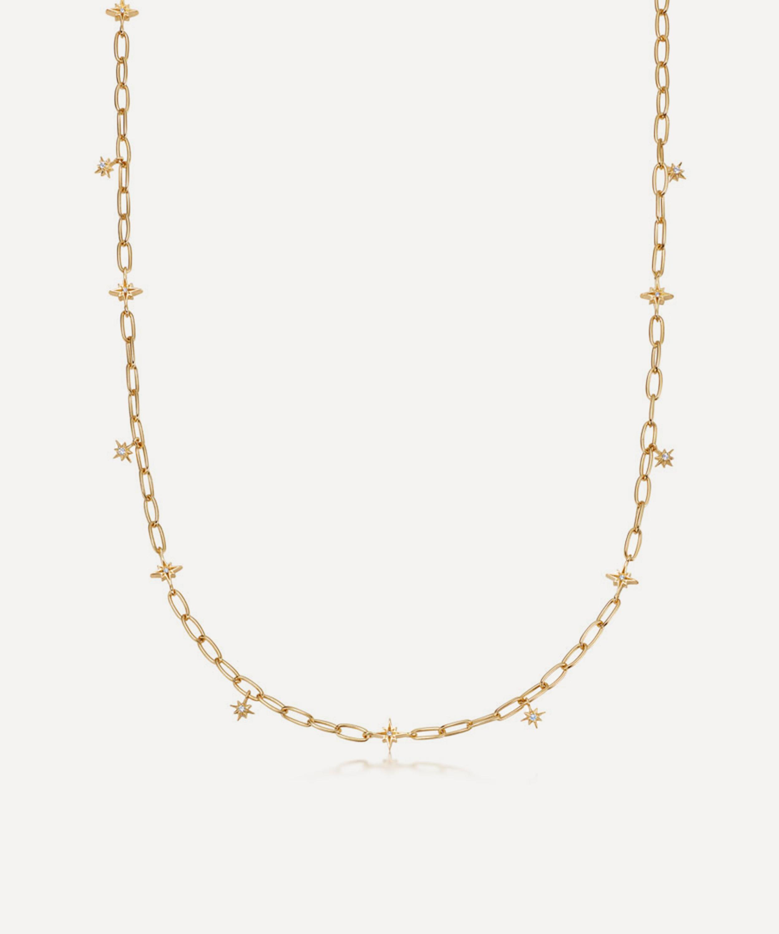 Shop Astley Clarke 18ct Gold-plated Vermeil Silver Tiny Star Choker Necklace