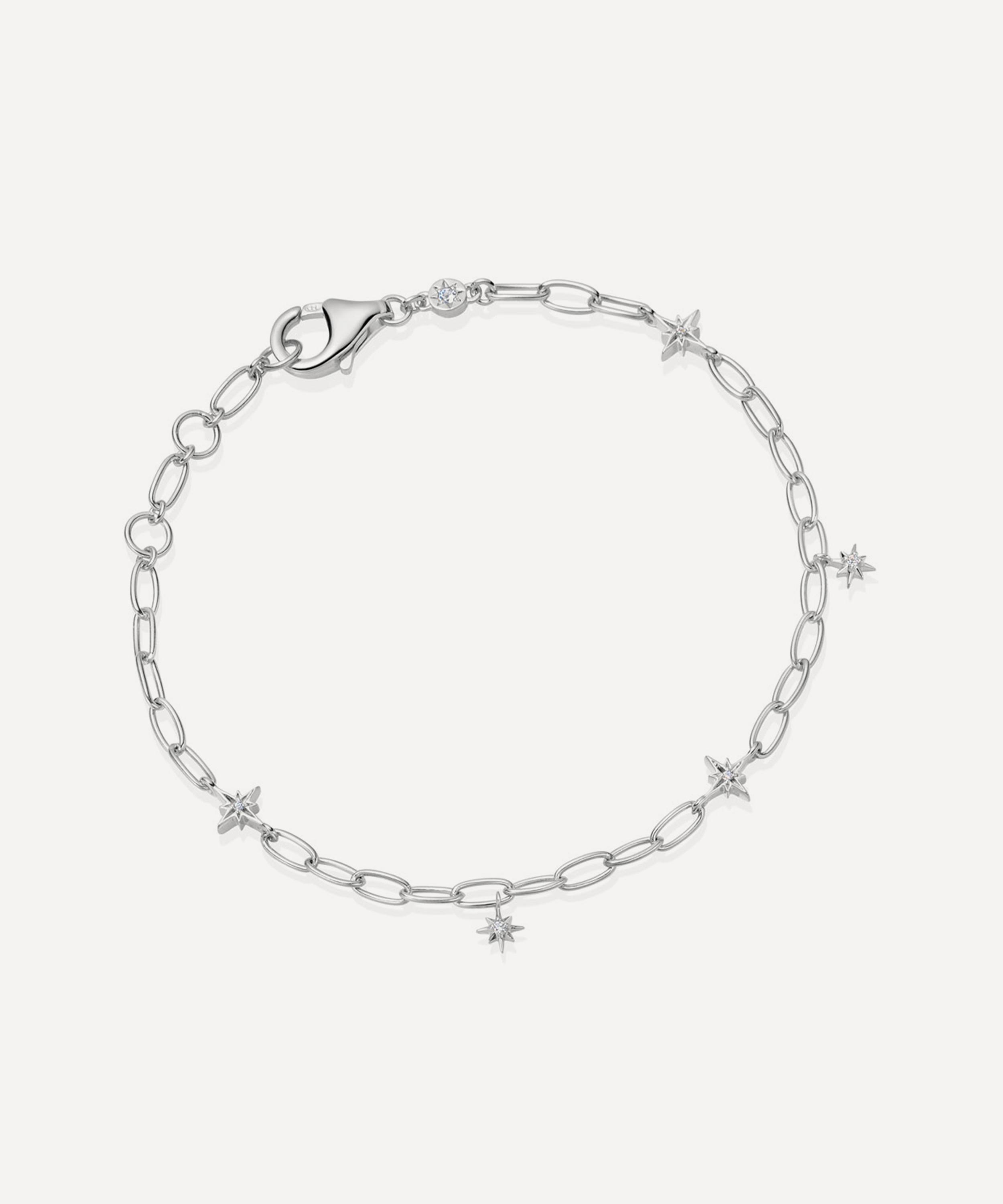 ASTLEY CLARKE ASTLEY CLARKE STERLING SILVER TINY STAR CHARM BRACELET 