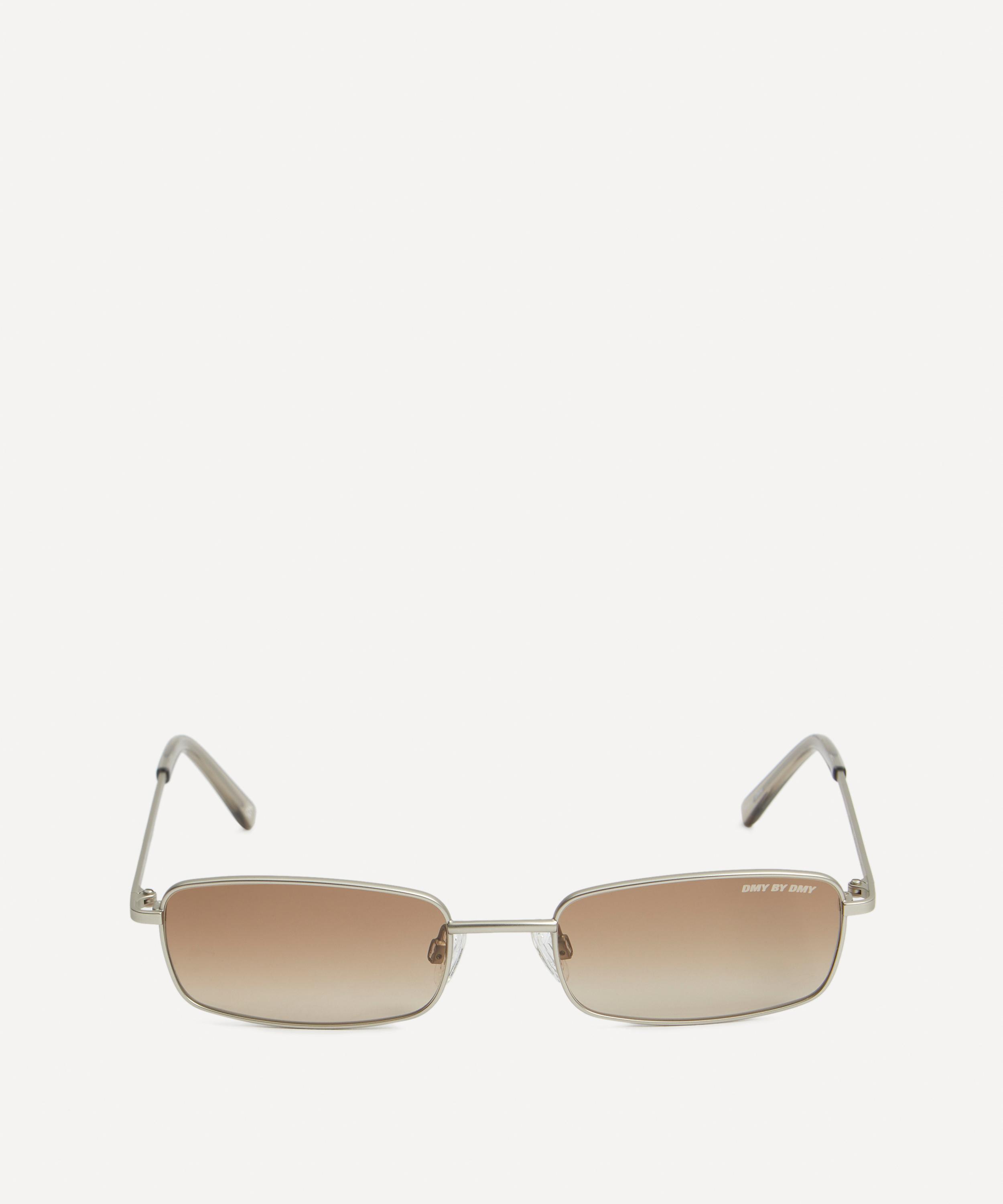 Dmy By Dmy Women's Olsen Rectangular Metal Sunglasses