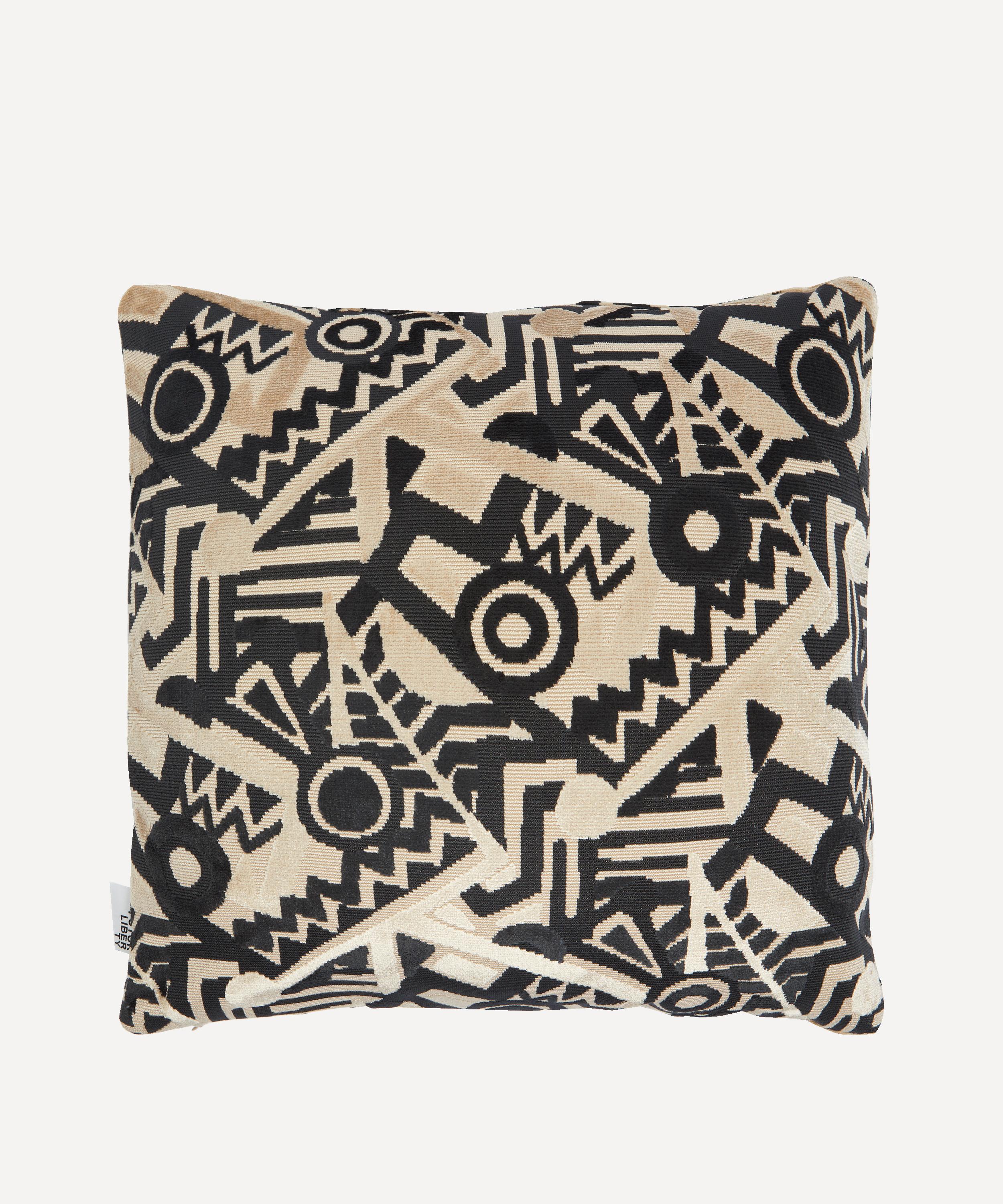 Shop Liberty Futur Zig Zag Velvet Cushion