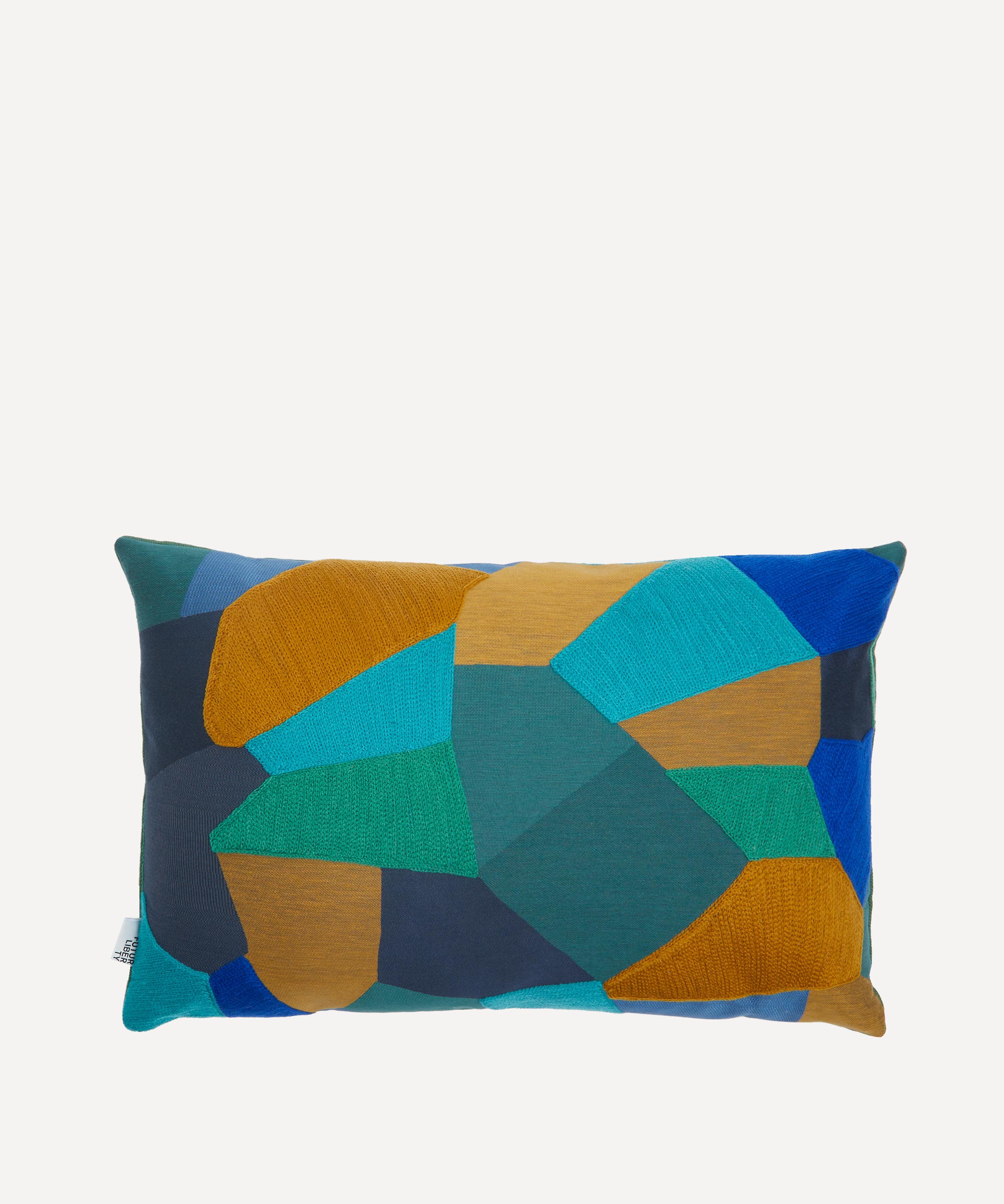 Shop Liberty Futur Embroidery And Duncombe Linen Cushion