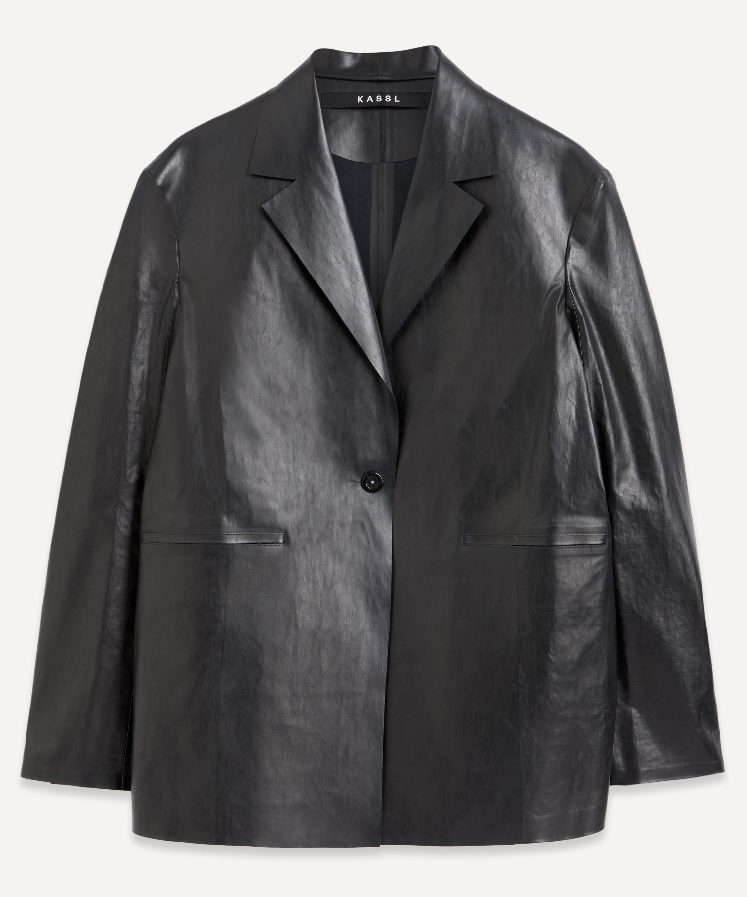 KASSL EDITIONS KASSL EDITIONS WOMEN'S COAT BLAZER OIL IN BLACK 