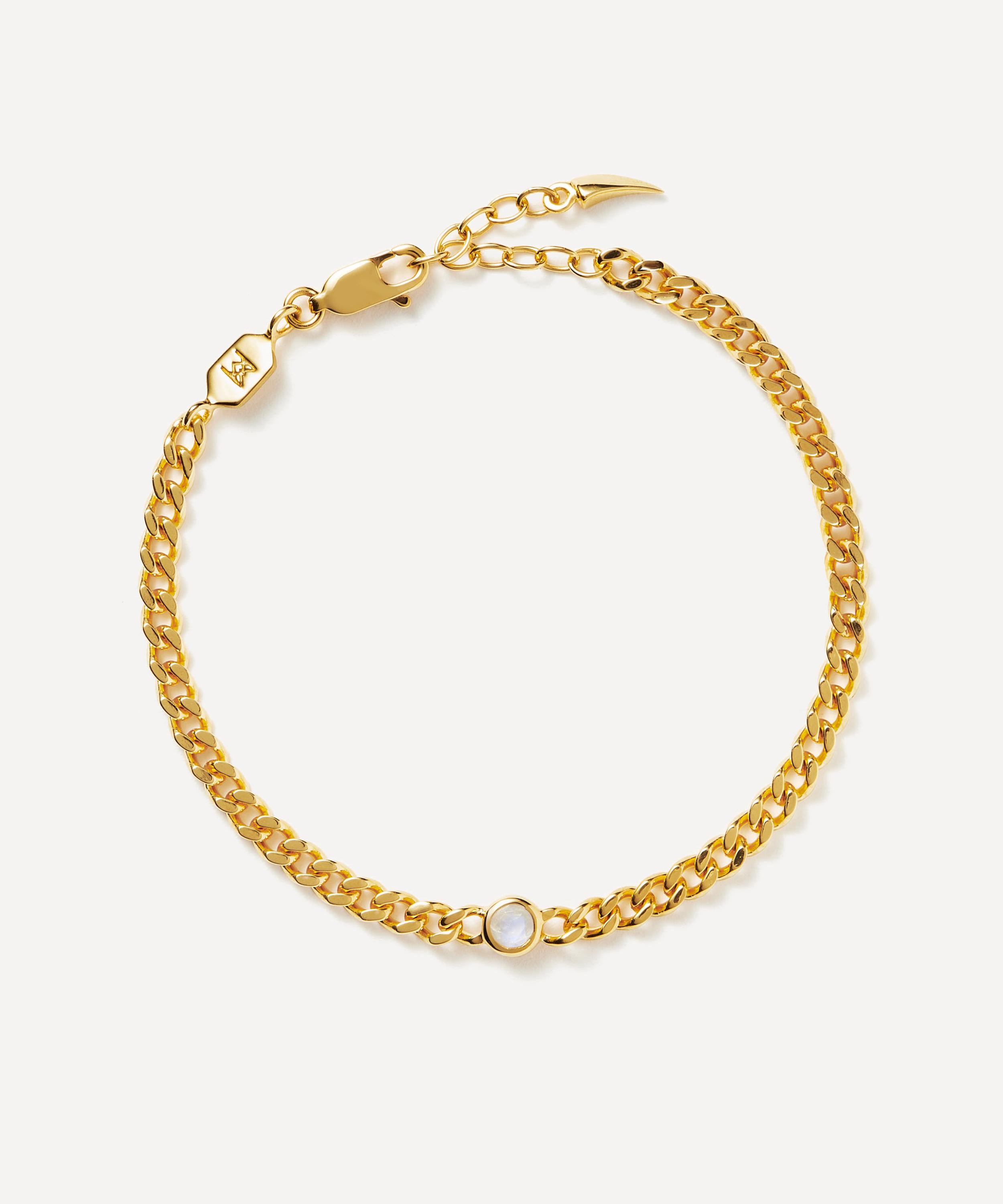 Missoma 18ct Gold-plated Vermeil Silver June Birthstone Chain Bracelet