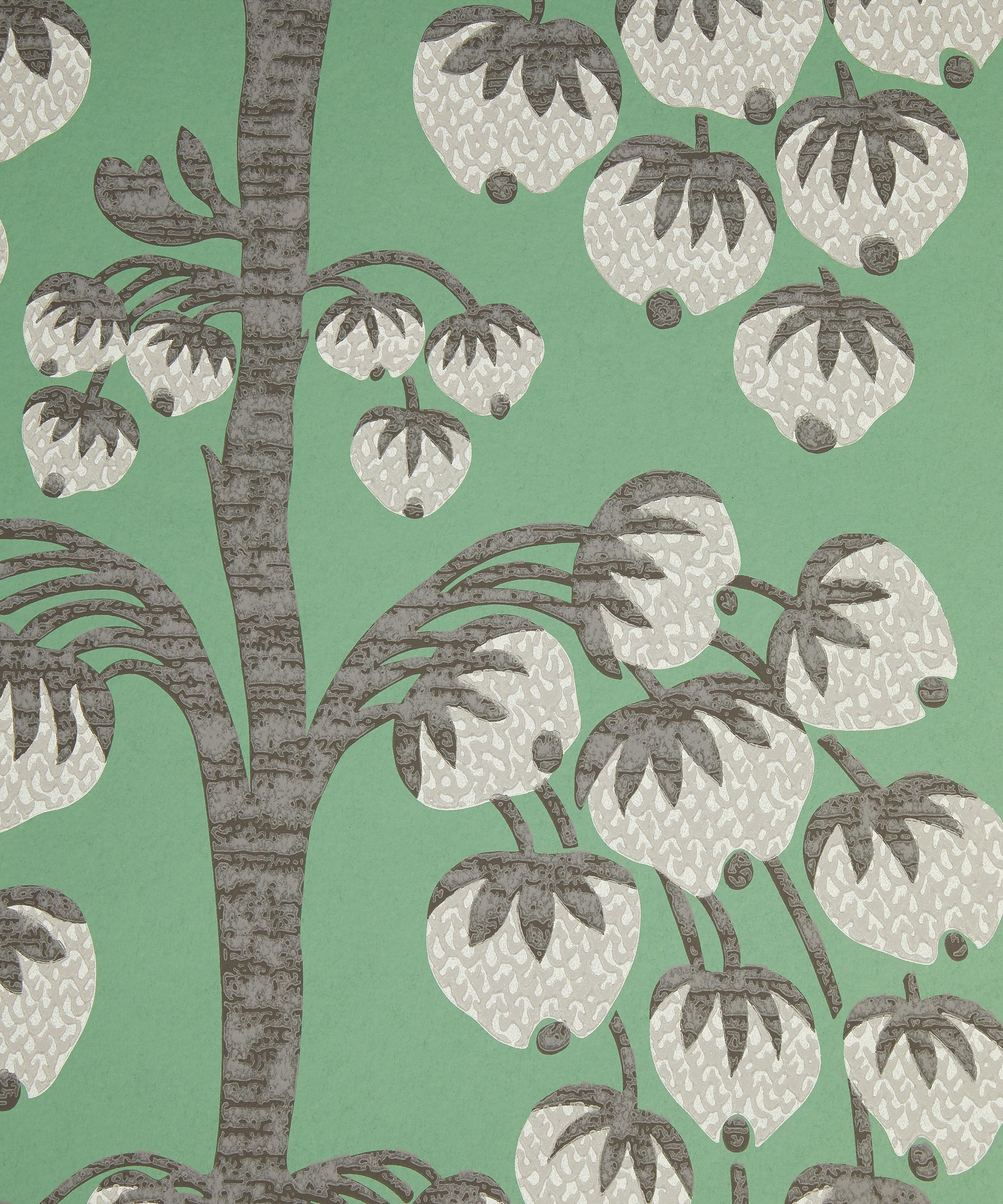 Shop Liberty Interiors Berry Tree Wallpaper In Jade Liberty Fabrics