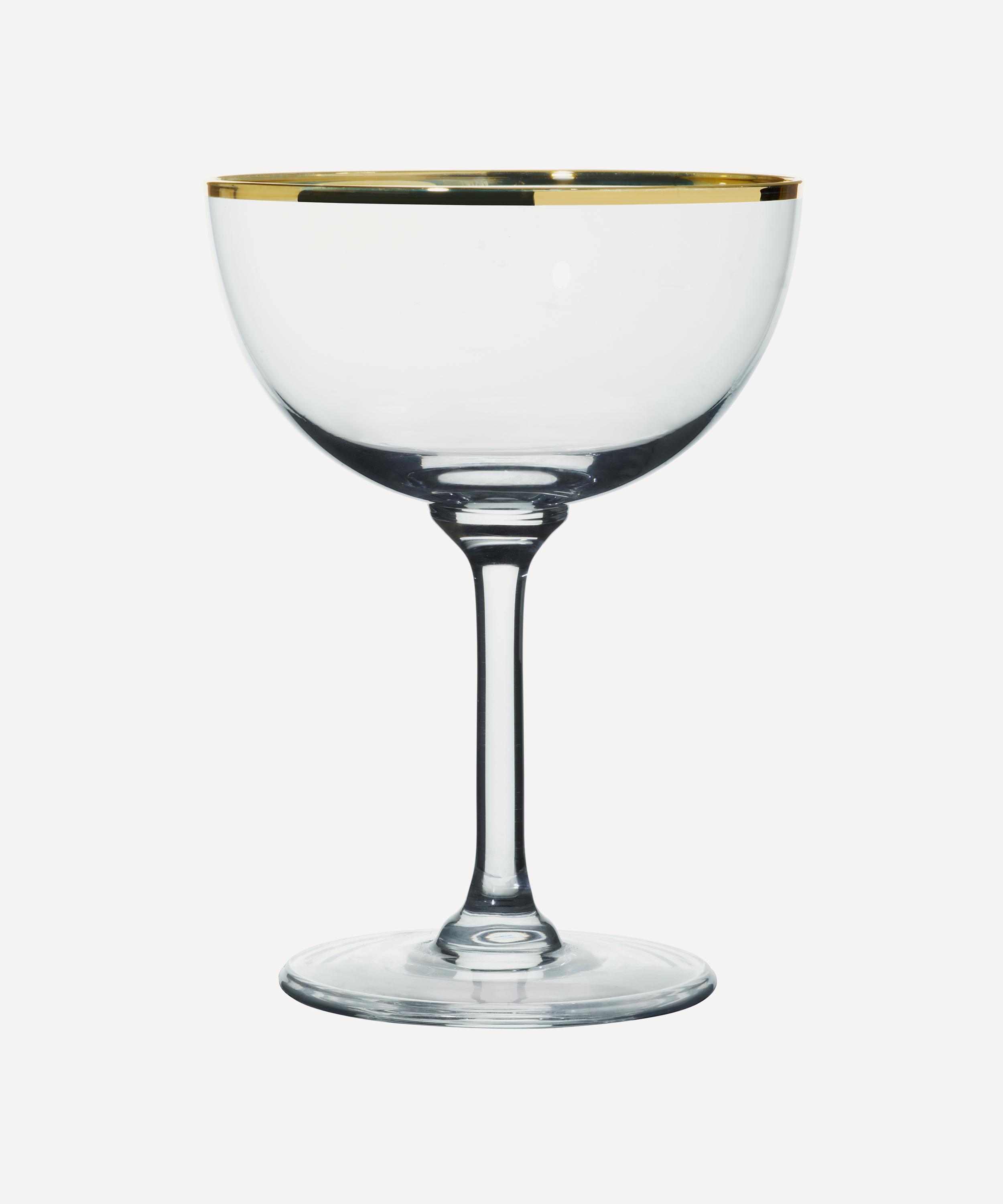 The Vintage List Crystal Champagne Saucers Set Of Six