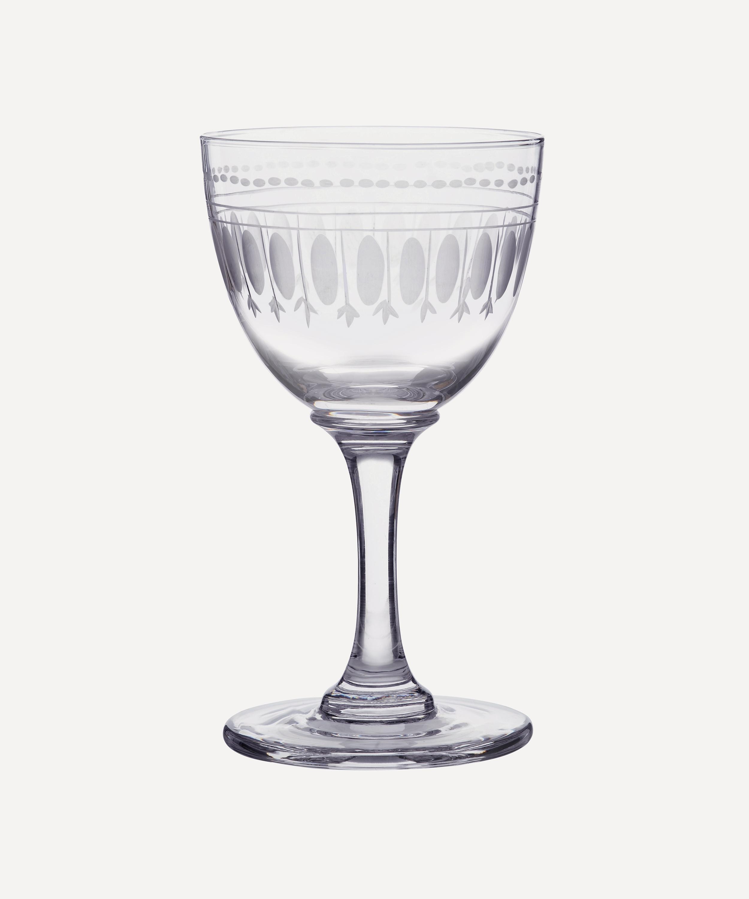 THE VINTAGE LIST THE VINTAGE LIST CRYSTAL LIQUEUR GLASSES SET OF SIX 