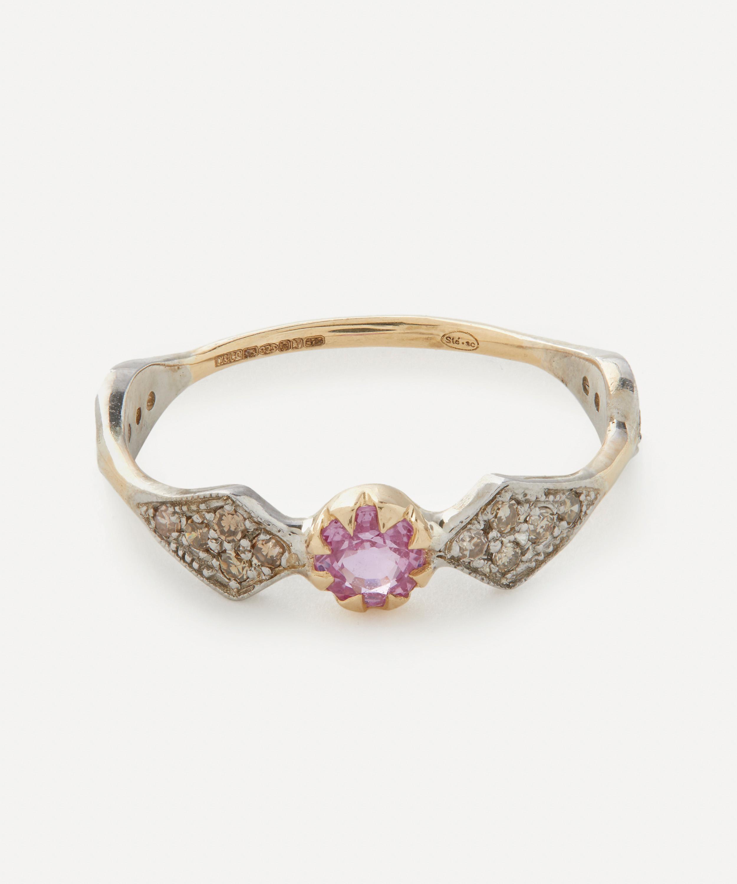 Shop Pascale Monvoisin 9ct Gold Adele No.1 Pink Sapphire Ring