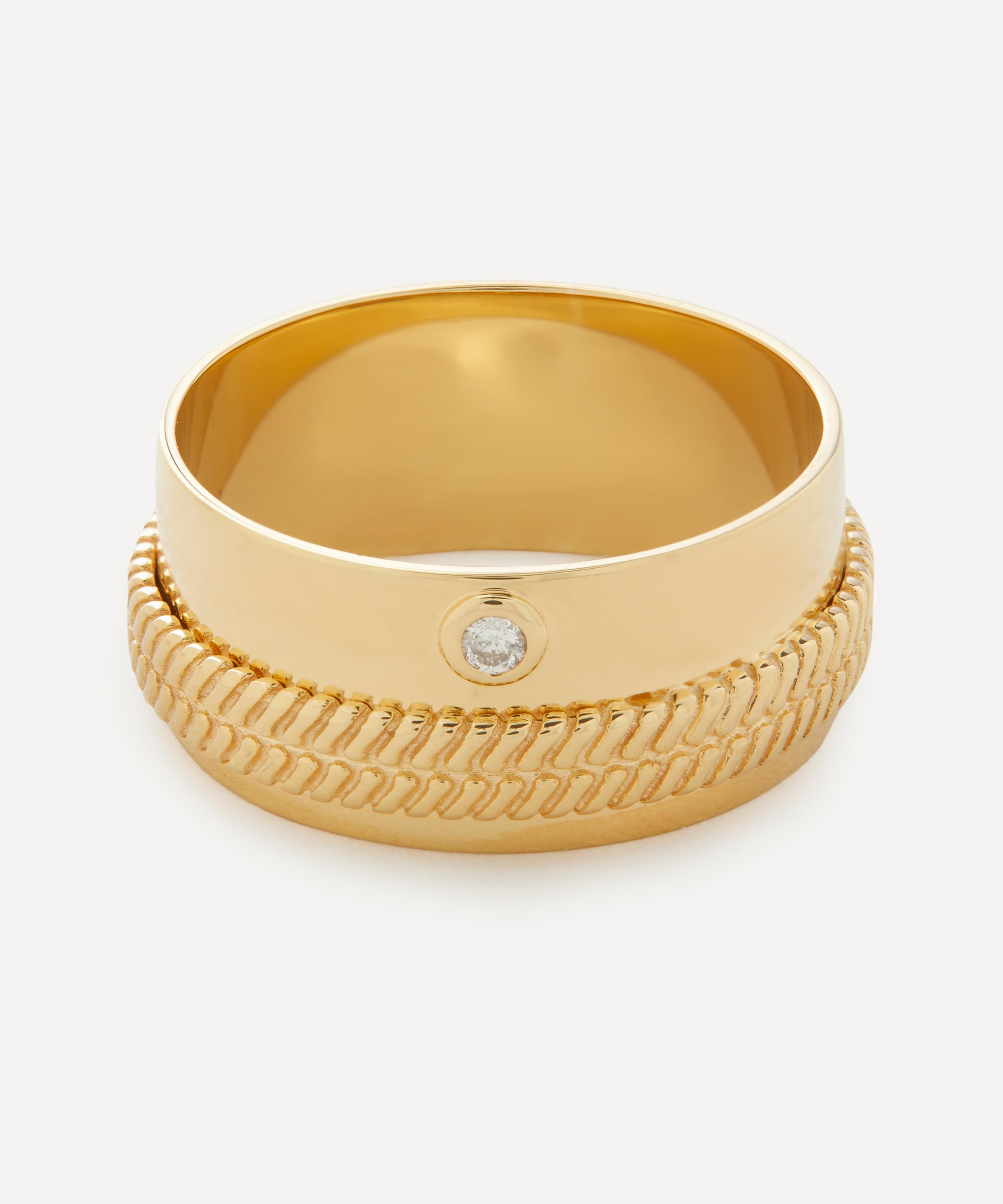 Shop Pascale Monvoisin 9ct Gold Jil No 3 Band Ring