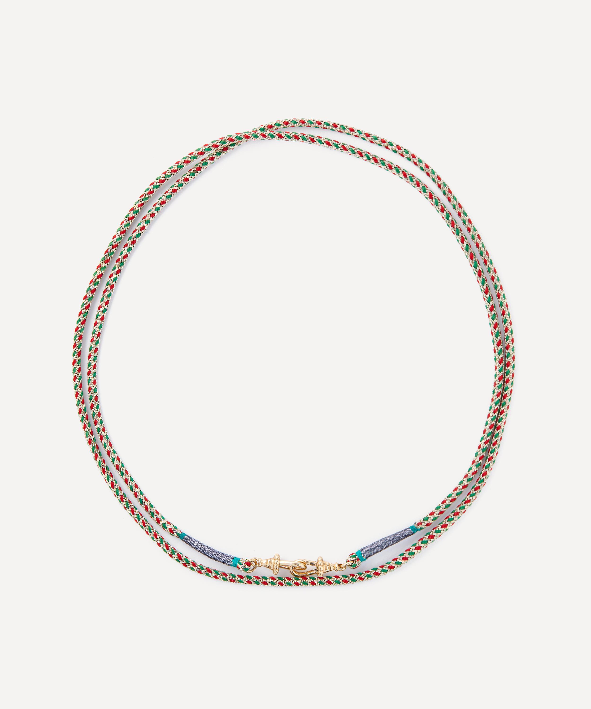 MARIE LICHTENBERG MARIE LICHTENBERG 18CT GOLD CORDE RATHI BRAIDED NECKLACE 