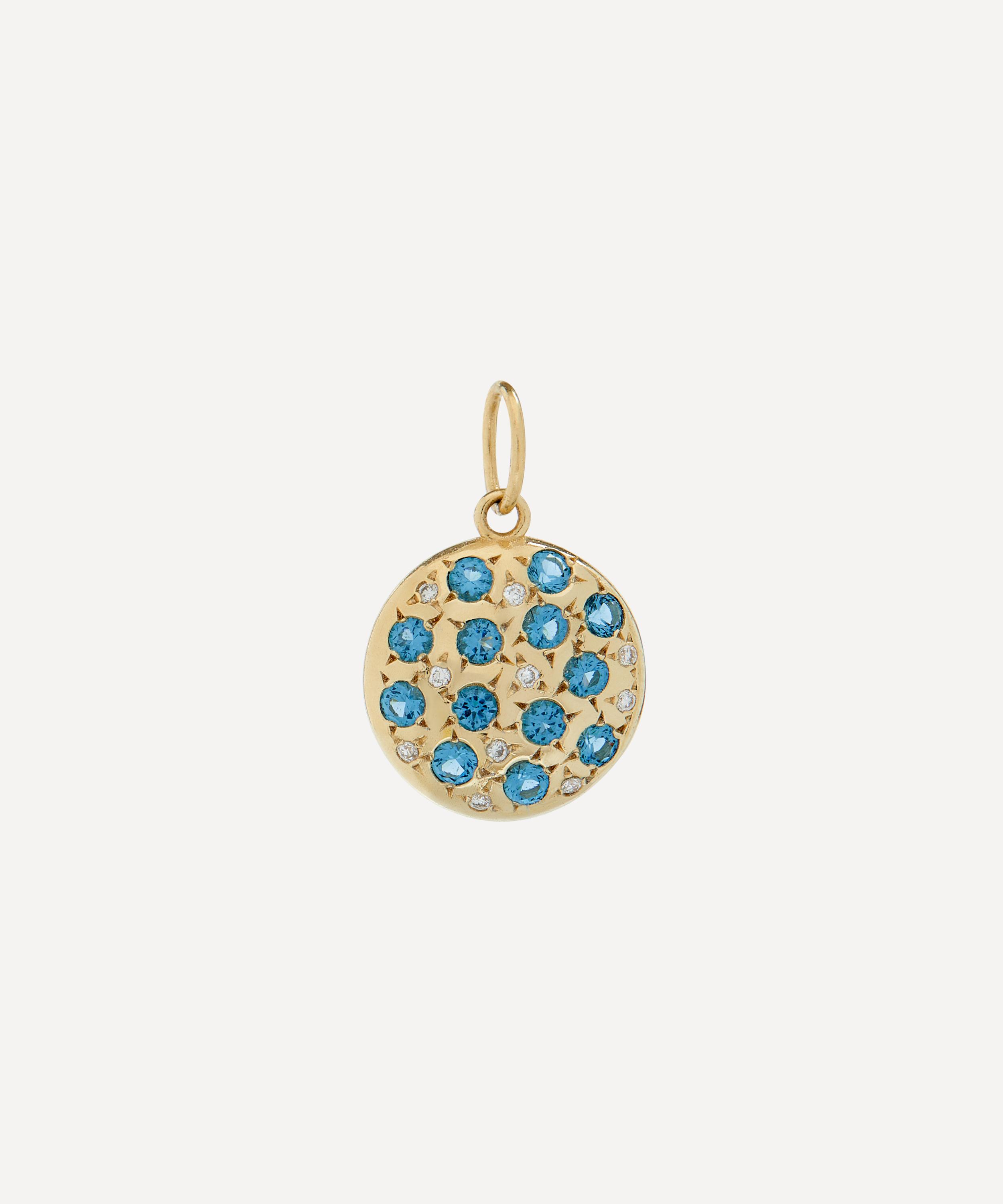 Liberty 9ct Gold Equinox Blue London Topaz Pendant Luxury Christmas Gift / Present