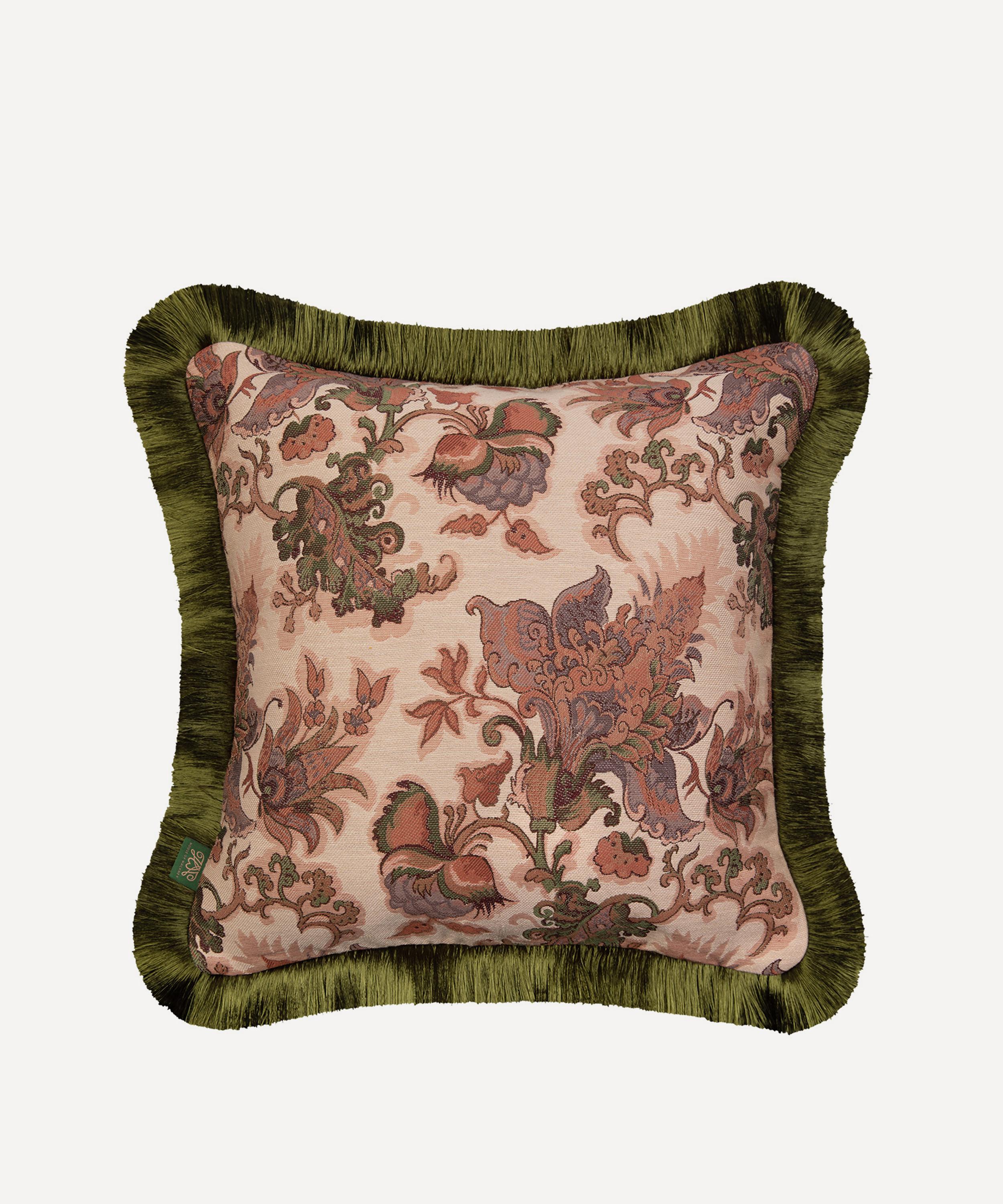 House Of Hackney Persephone Medium Fringed Jacquard Cushion