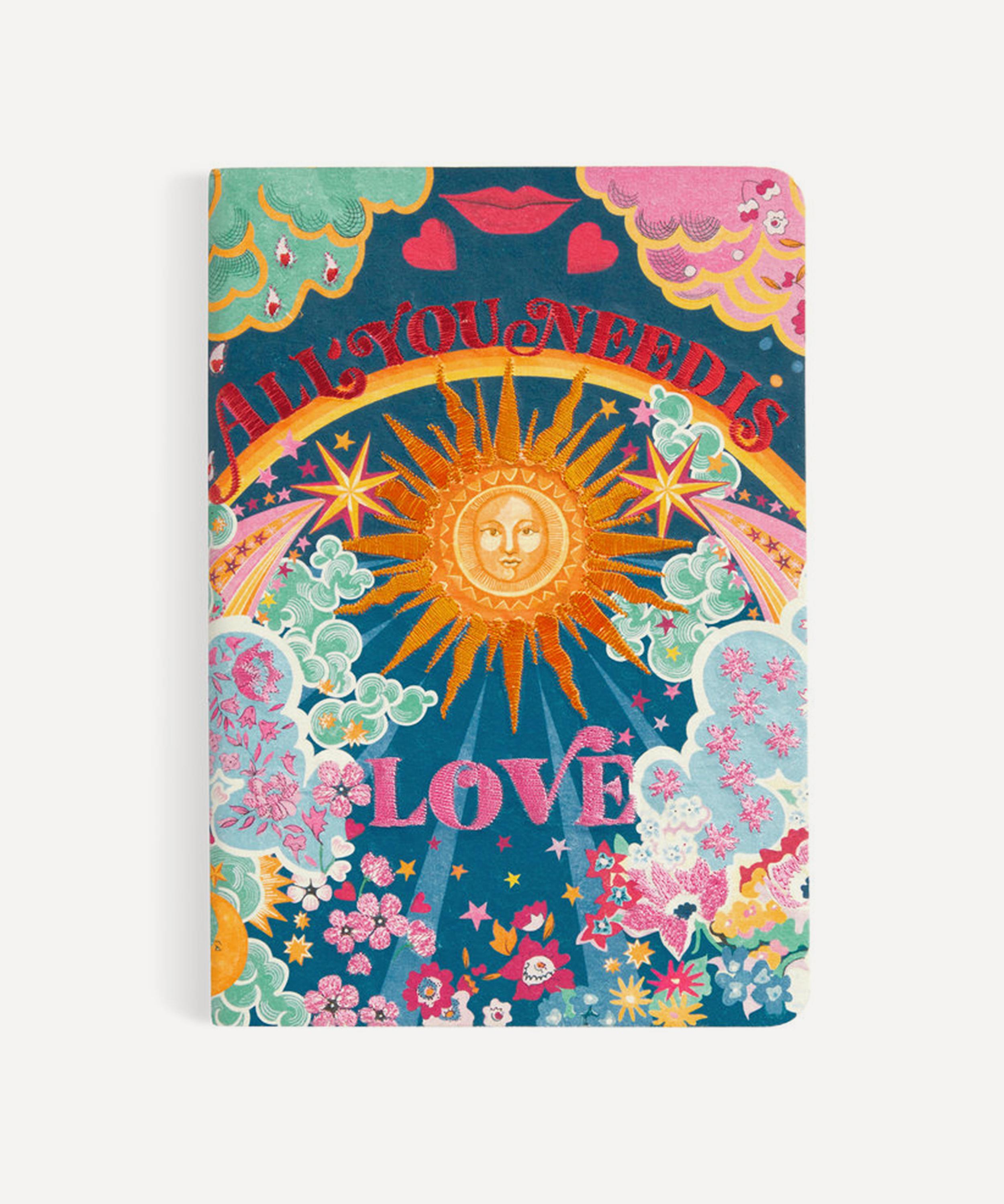Liberty All You Need Is Love &  Embroidered B5 Notebook