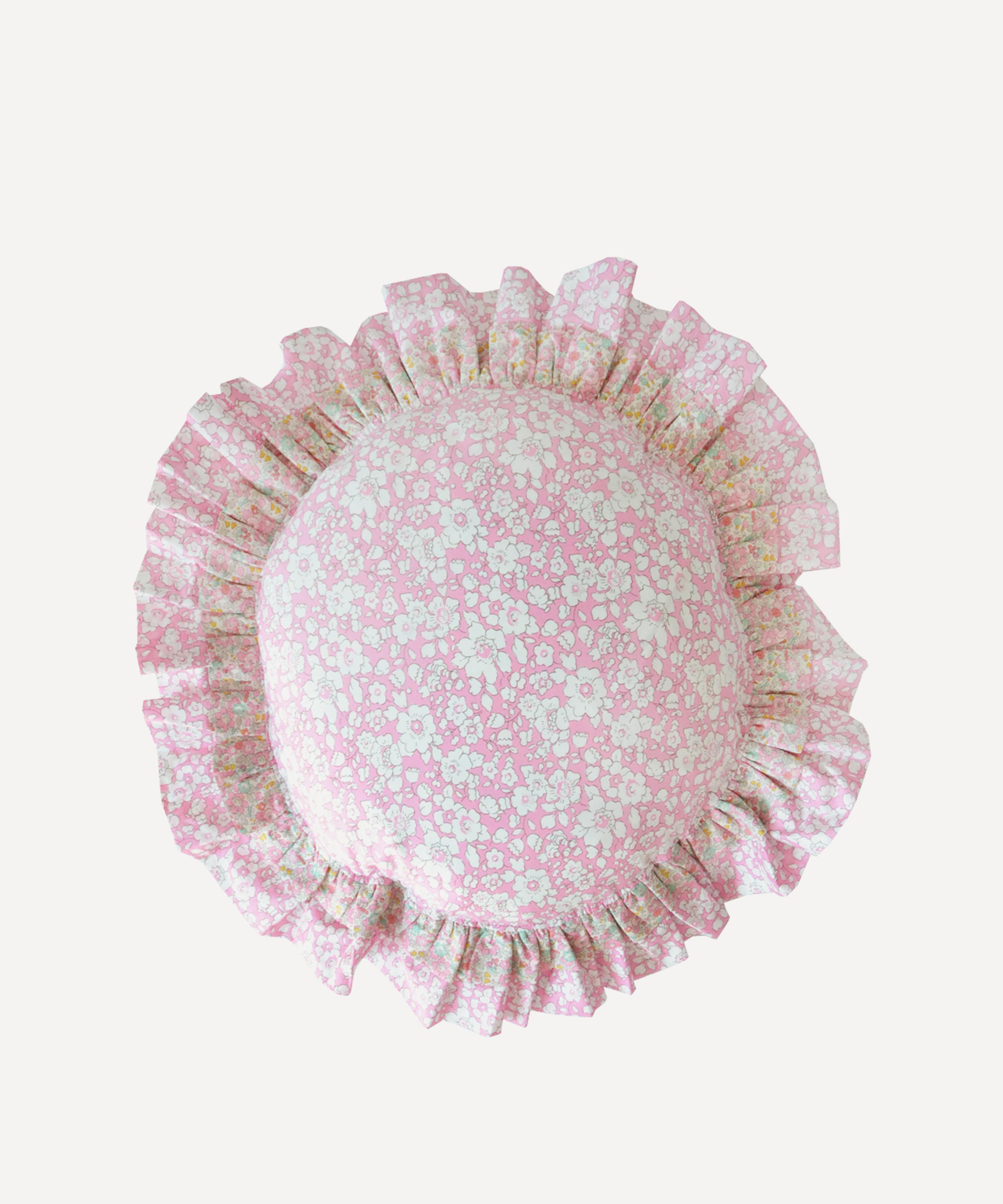 COCO & WOLF COCO & WOLF BETSY BOO AND BETSY ANN DOUBLE RUFFLE CIRCLE CUSHION 