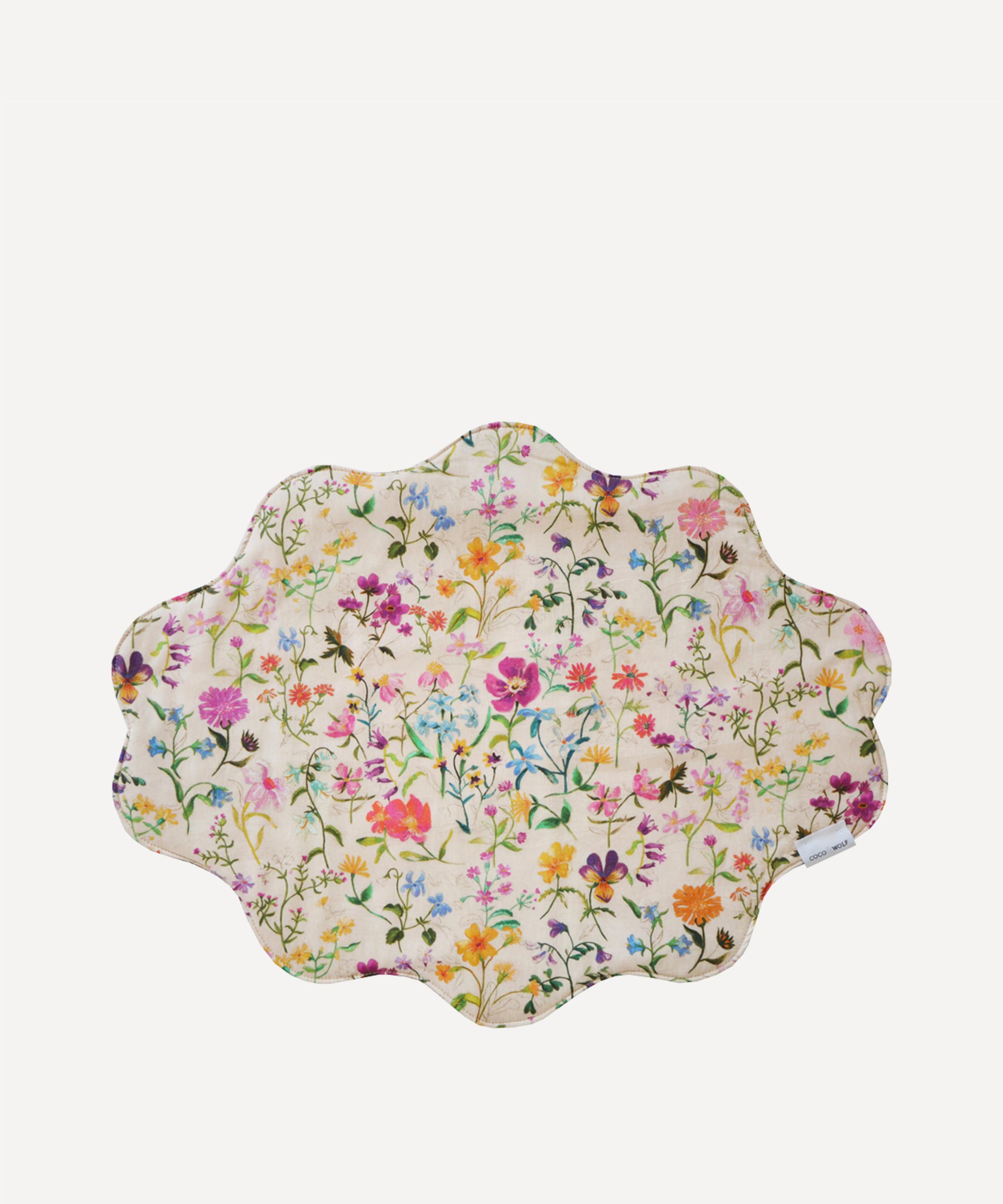 COCO & WOLF COCO & WOLF LINEN GARDEN & KATIE AND MILLIE WAVY EDGE PLACEMAT 