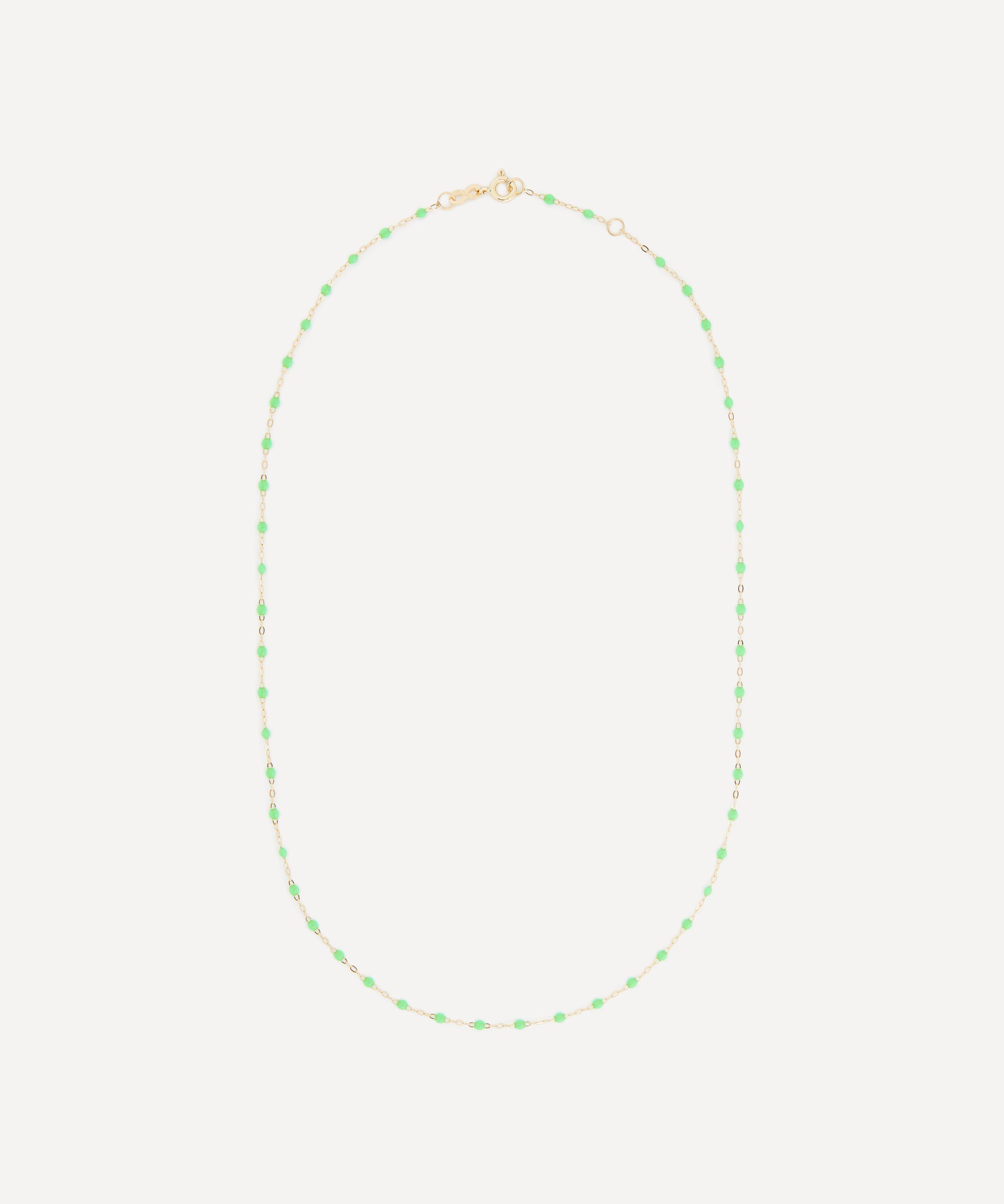 Gigi Clozeau 18ct Gold Classic Gigi Resin Bead Necklace