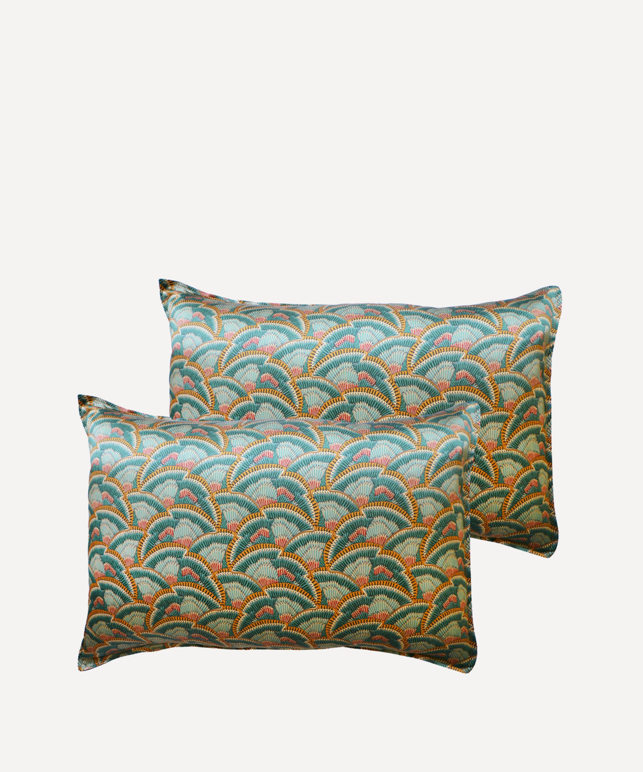 COCO & WOLF COCO & WOLF ICARUS WINGS SILK PILLOWCASES SET OF TWO 