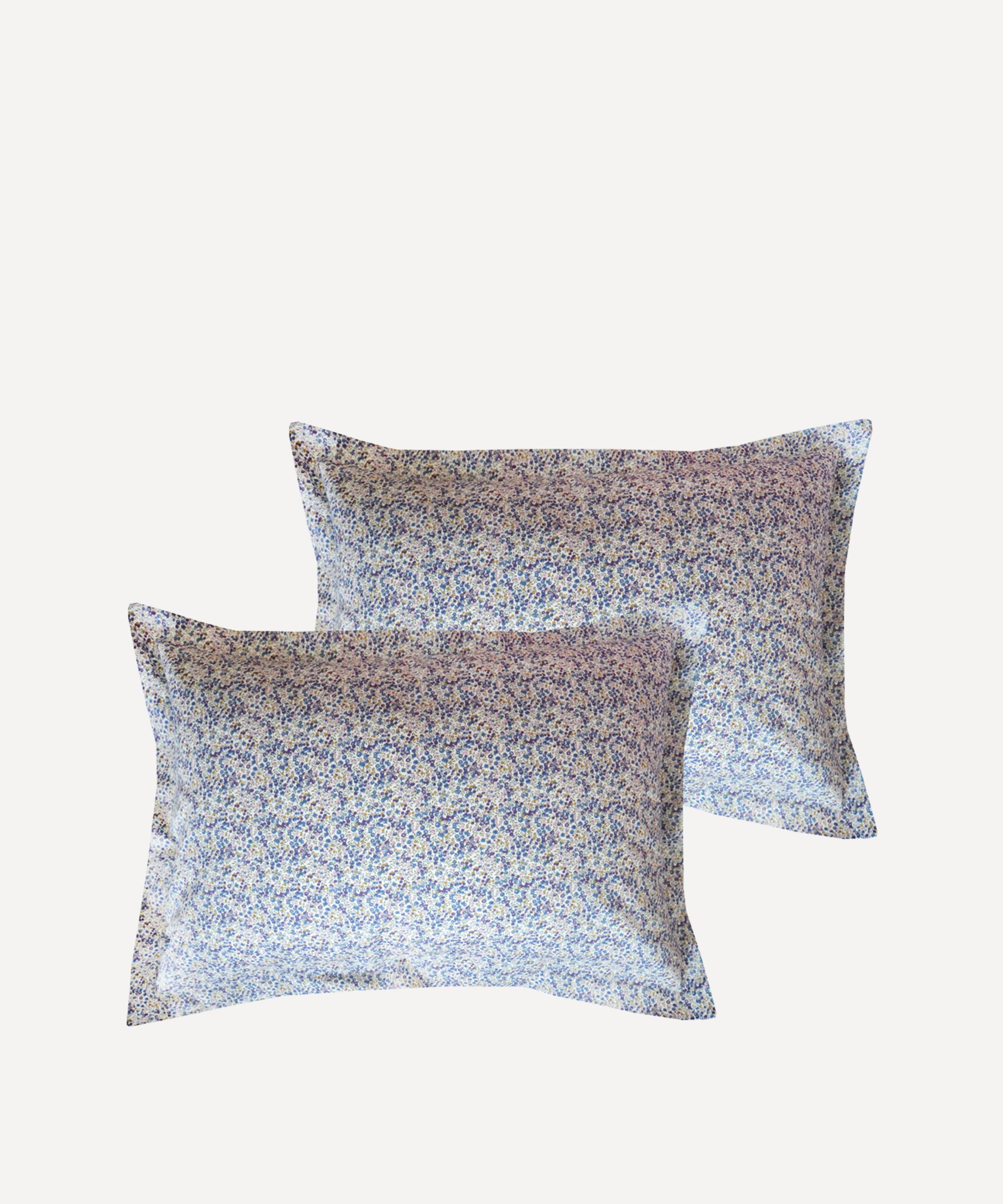 Coco & Wolf Wiltshire Bud Grape Oxford Pillowcases Set Of Two
