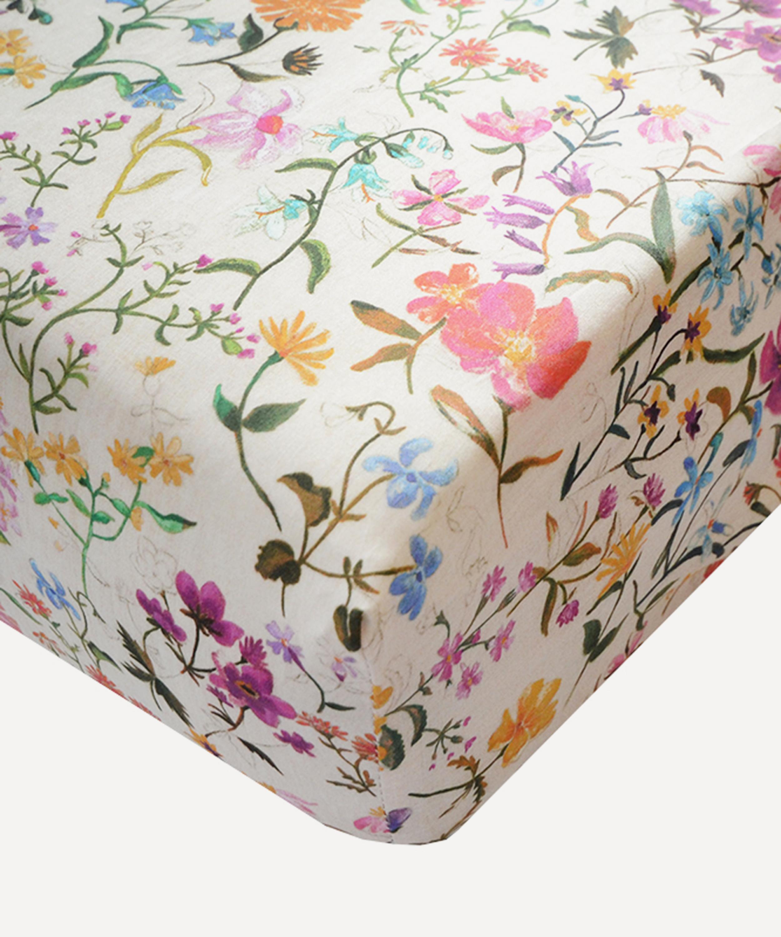 COCO & WOLF COCO & WOLF LINEN GARDEN SINGLE FITTED SHEET 