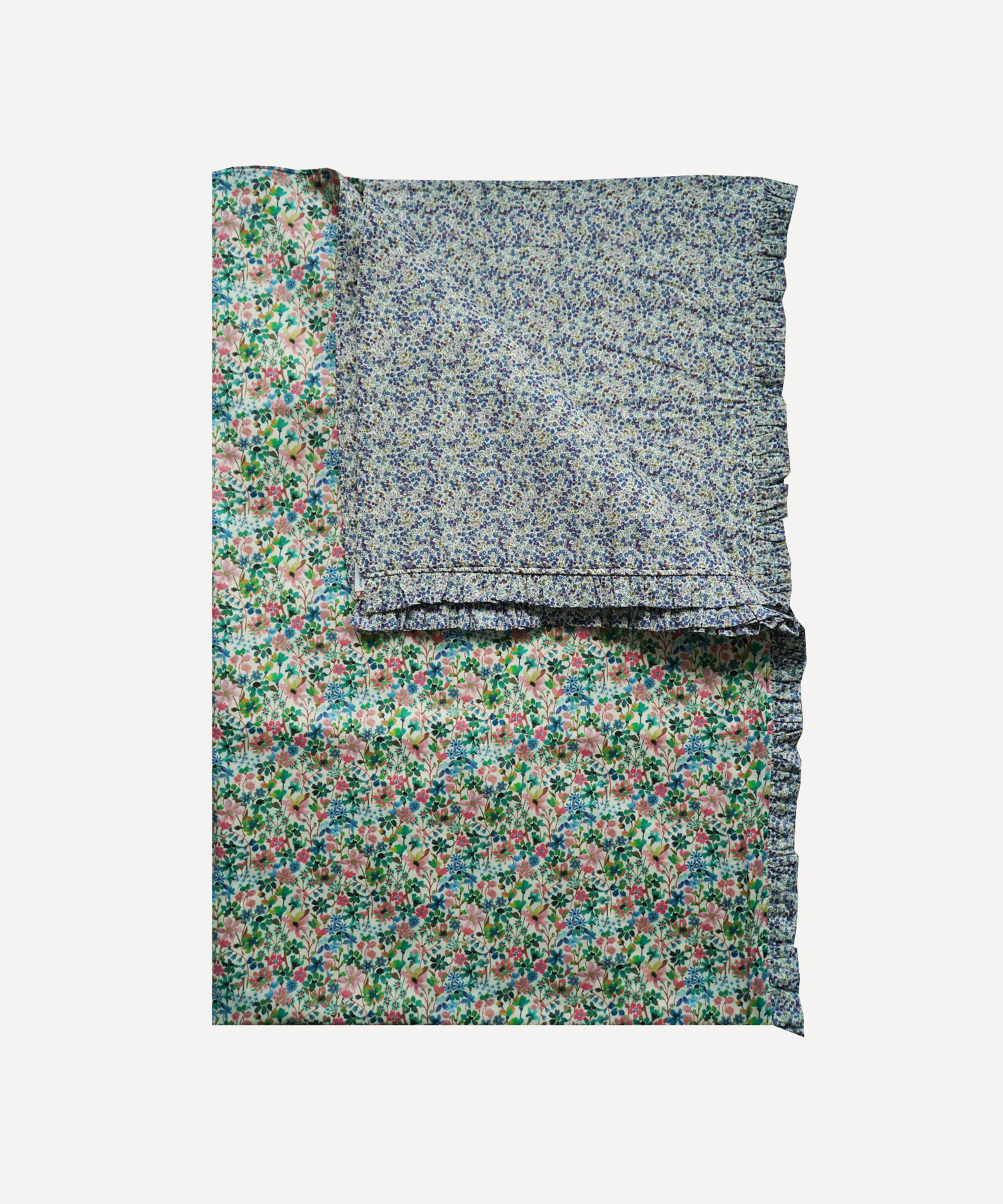 COCO & WOLF COCO & WOLF DREAMS OF SUMMER AND WILTSHIRE BUD SINGLE RUFFLE BEDSPREAD 