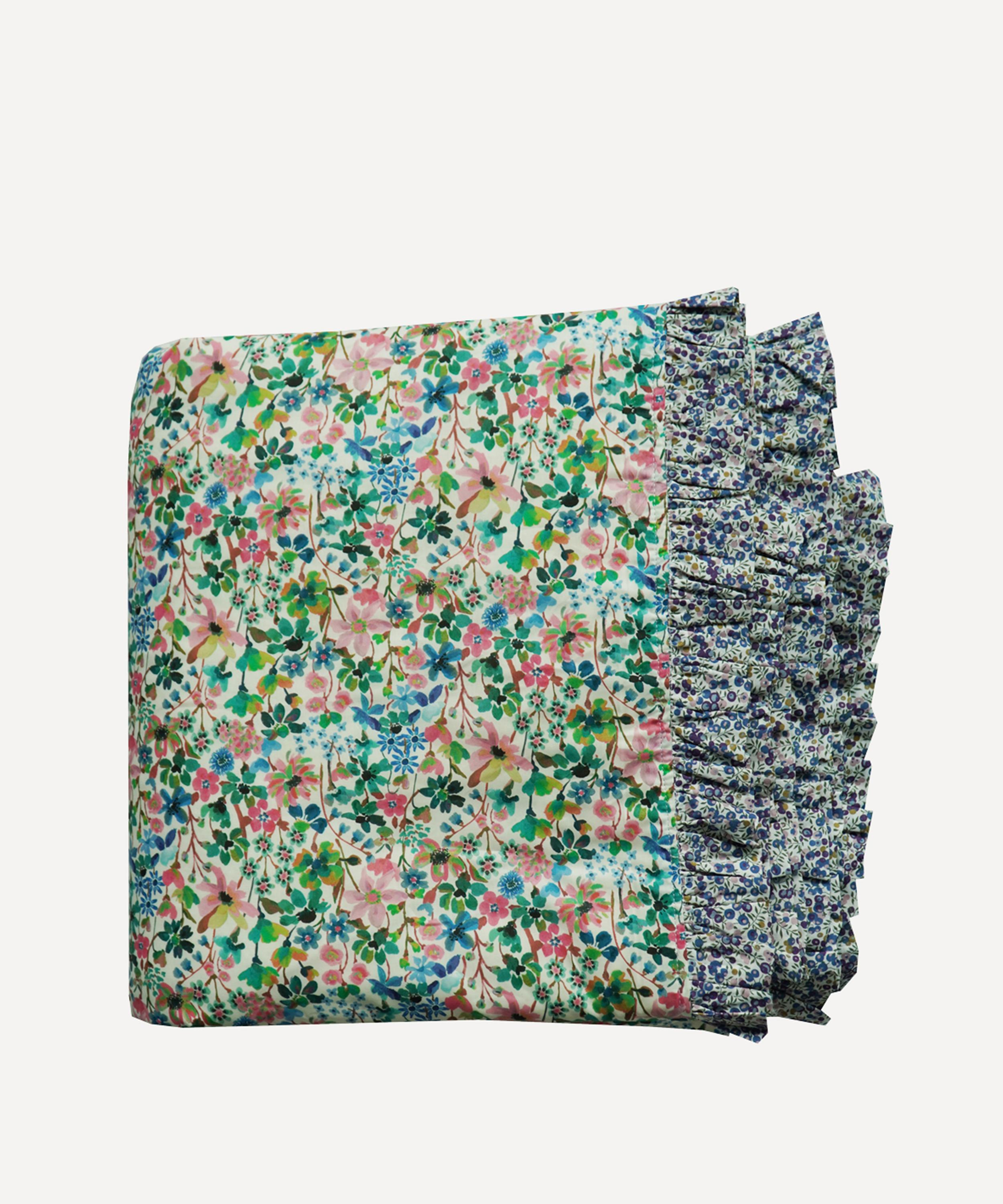 Coco & Wolf Dreams Of Summer And Wiltshire Bud Super King Ruffle Bedspread