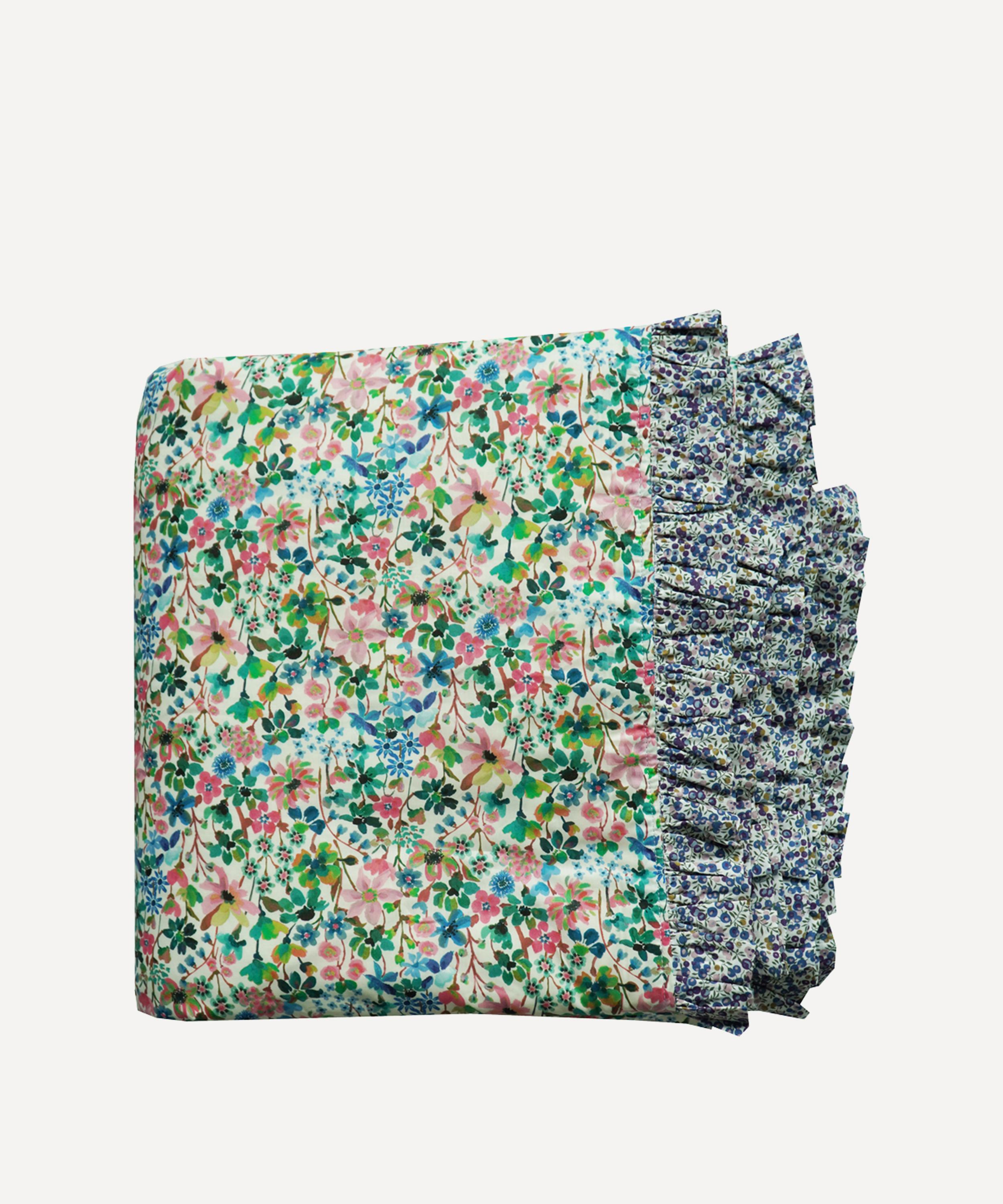 Coco & Wolf Dreams Of Summer And Wiltshire Bud Super King Ruffle Bedspread