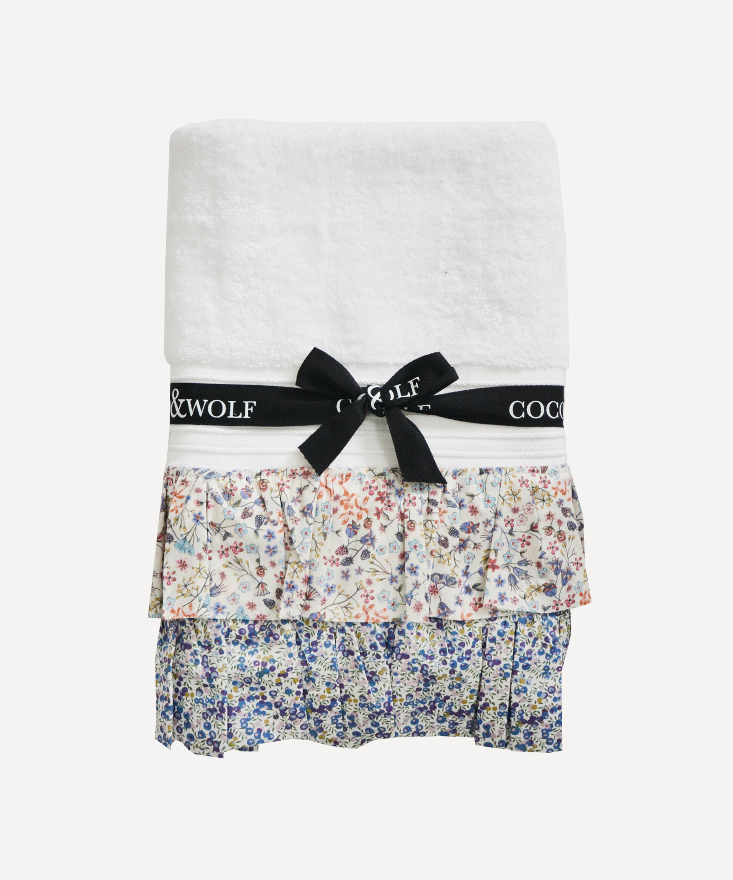 Coco & Wolf Donna Leigh Wiltshire Bud Double Ruffle Hand Towel 50x85cm
