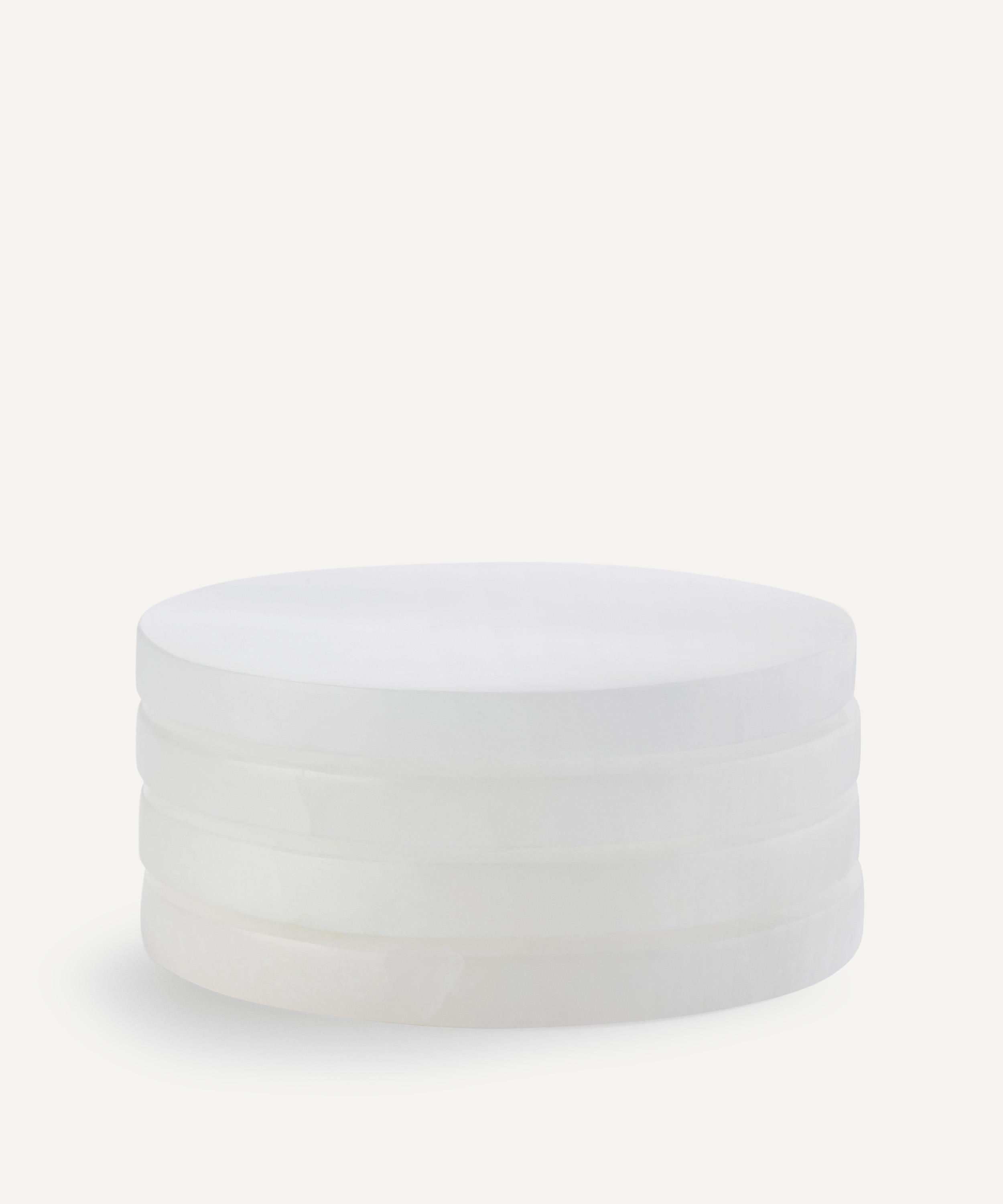 Soho Home Hanson Alabaster Coasters Set Of Four