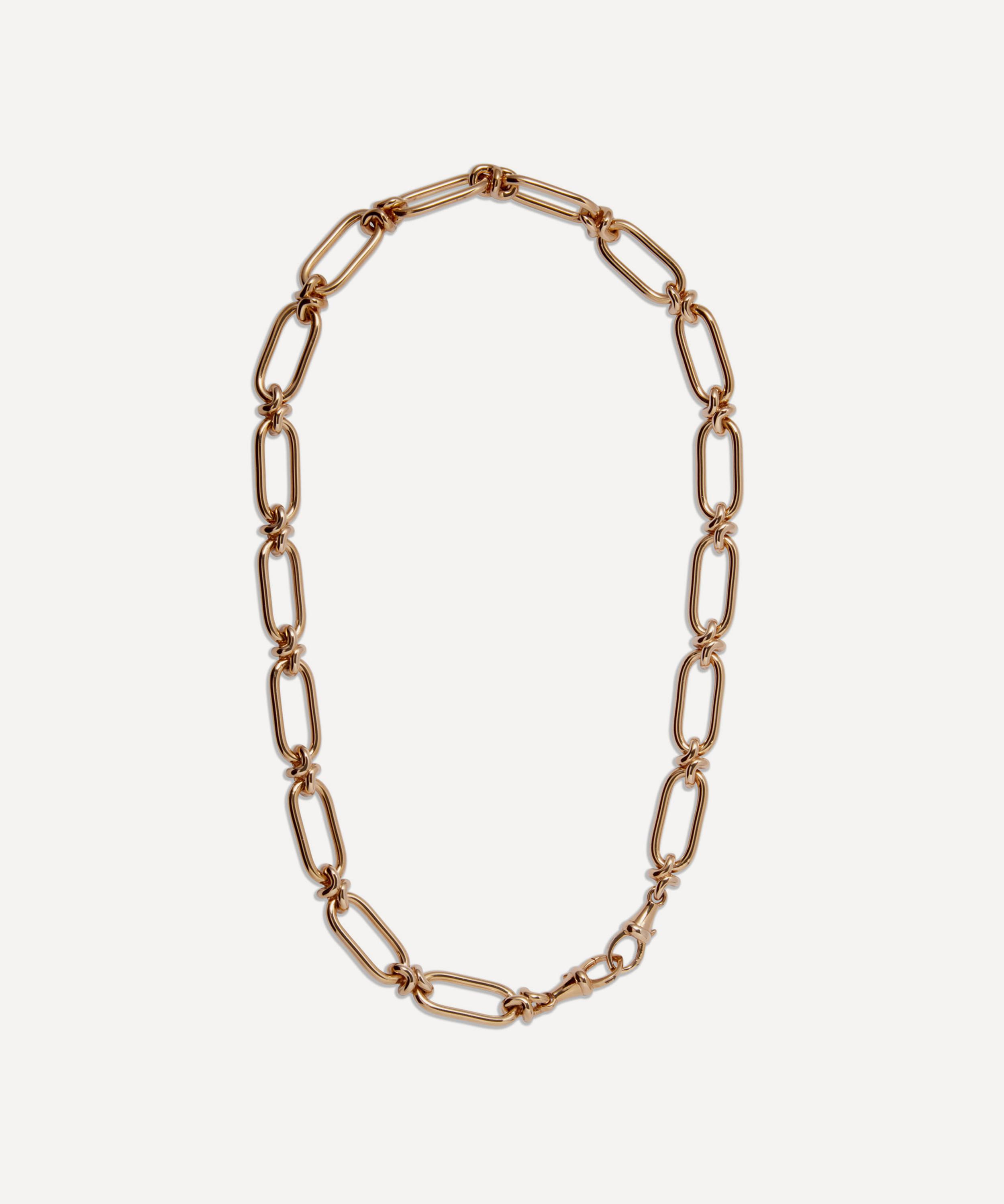 Shop Annoushka 14ct Gold Knuckle Heavy Link Chain Necklace