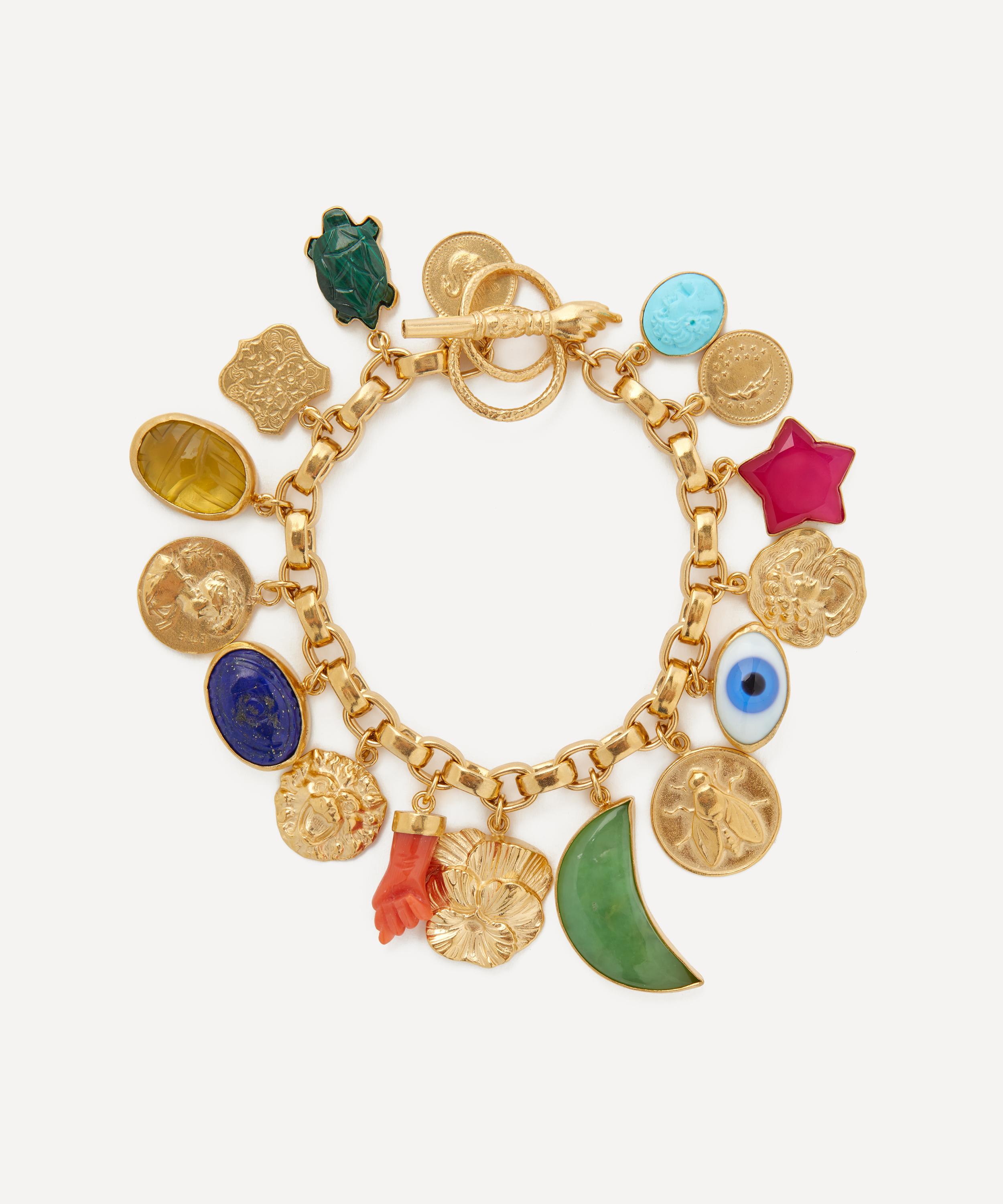 GRAINNE MORTON GRAINNE MORTON GOLD-PLATED CHUNKY CHARM BRACELET 