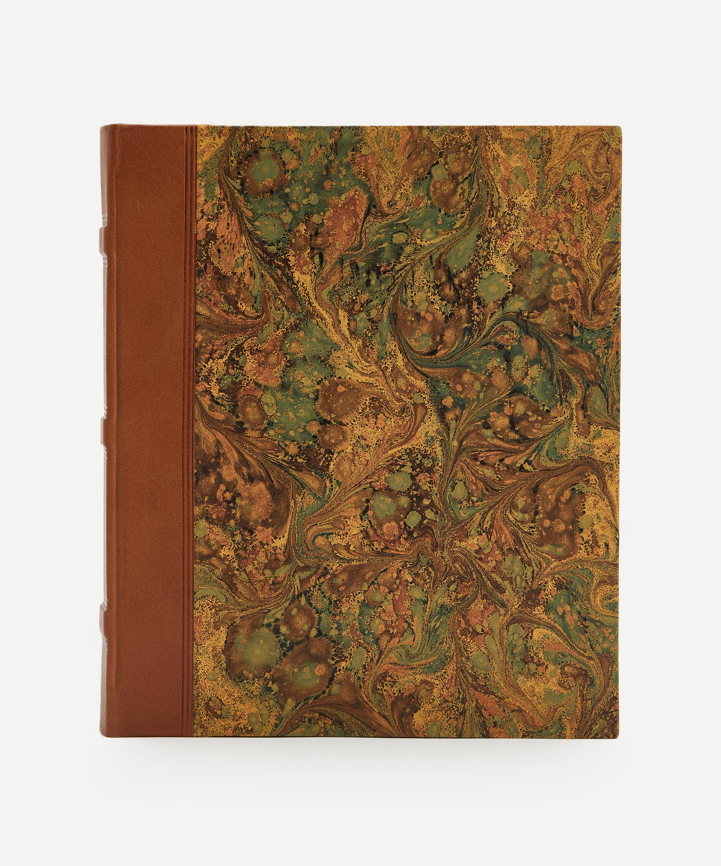 Giannini Marbled Photo Album With Leather Spine