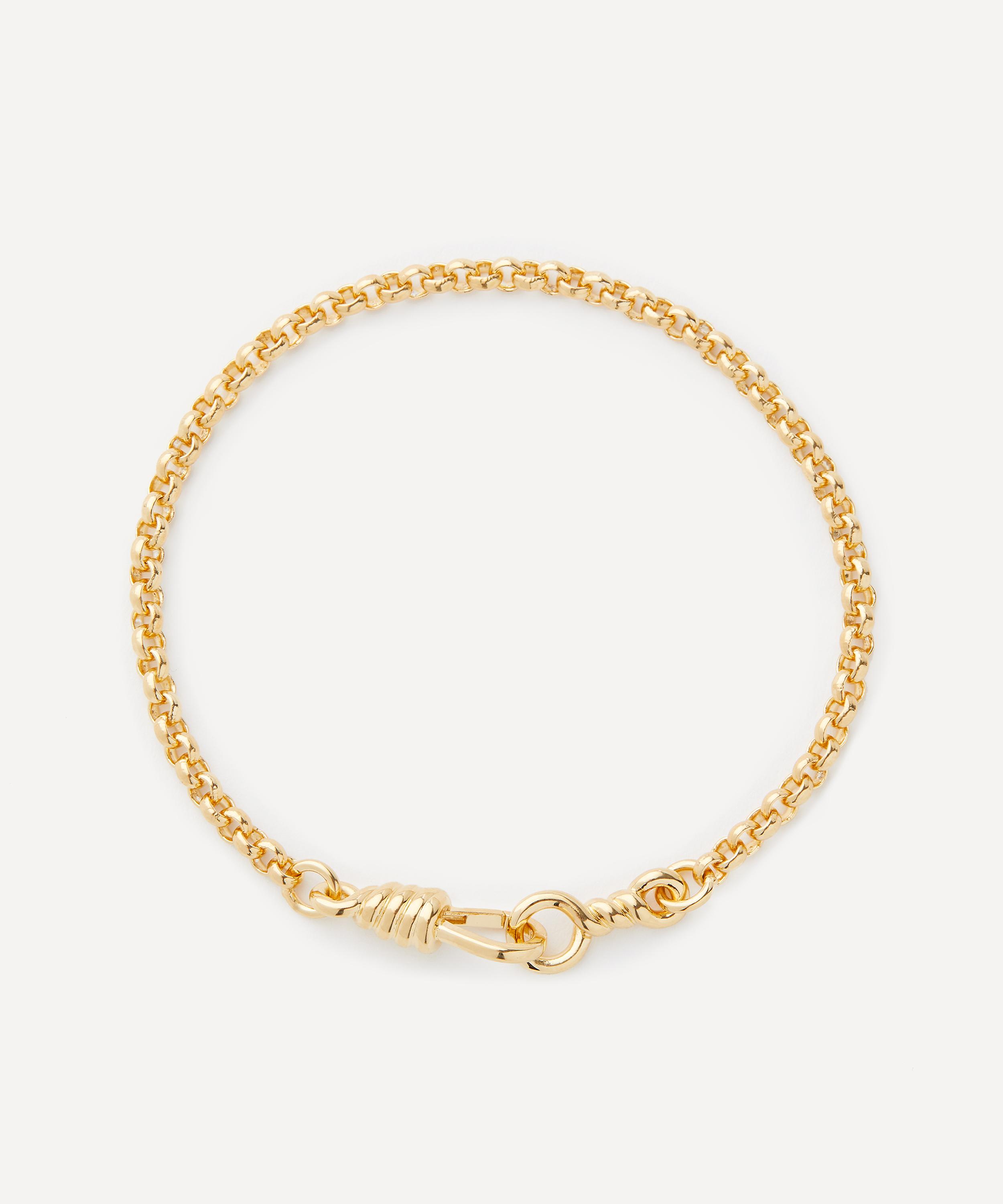 Otiumberg Gold-plated Vermeil Silver Locked Chain Bracelet